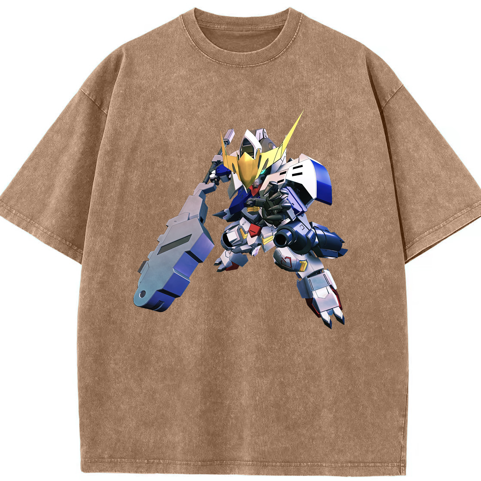 （画像用） 機動戦士ガンダム Mobile Suit Gundam 綿100% ヴィンテージ風 半袖Tシャツ（フロントプリント）
