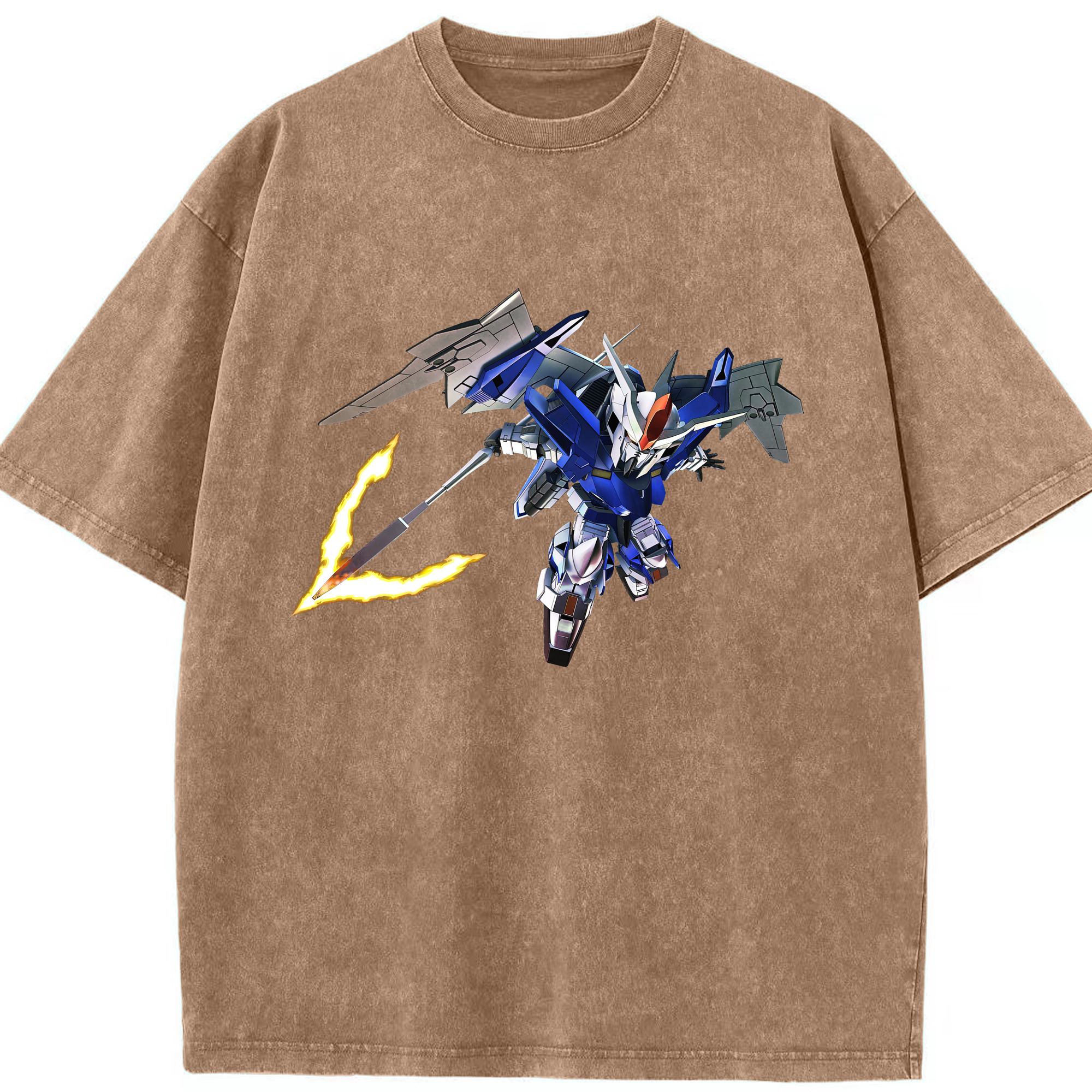 （画像用） 機動戦士ガンダム Mobile Suit Gundam 綿100% ヴィンテージ風 半袖Tシャツ（フロントプリント）
