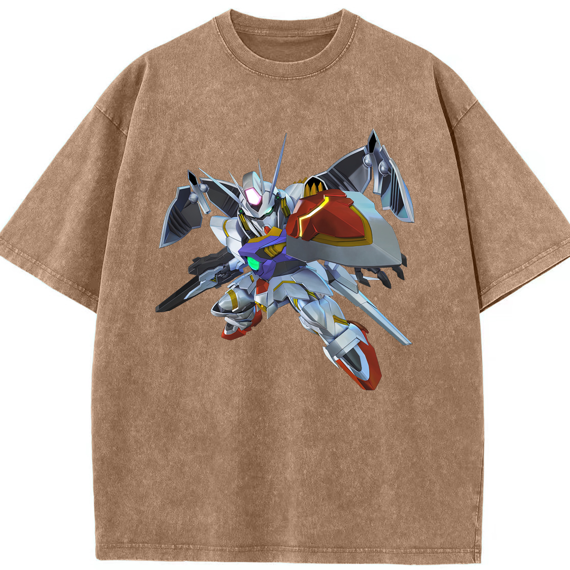 （画像用） 機動戦士ガンダム Mobile Suit Gundam 綿100% ヴィンテージ風 半袖Tシャツ（フロントプリント）