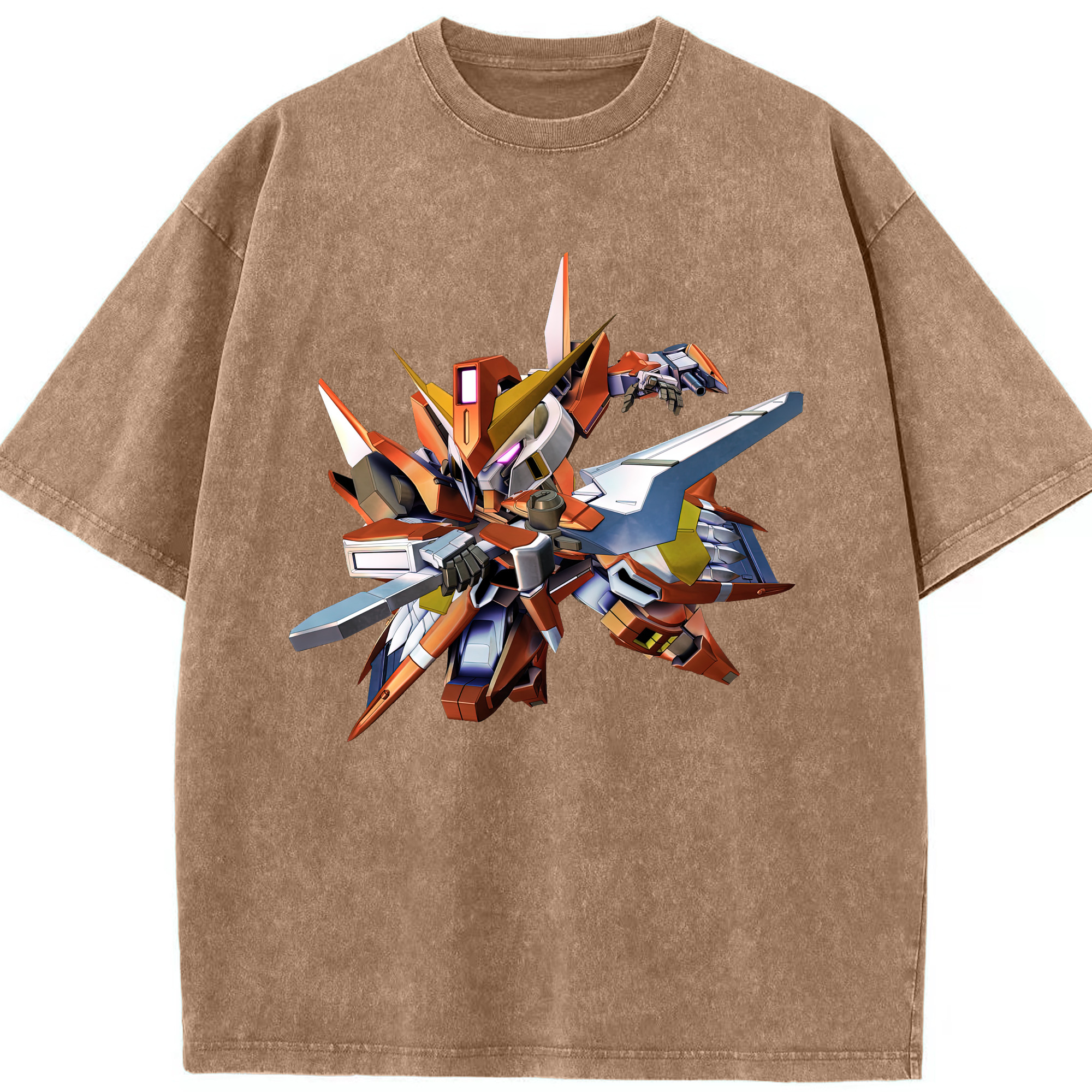 （画像用） 機動戦士ガンダム Mobile Suit Gundam 綿100% ヴィンテージ風 半袖Tシャツ（フロントプリント）