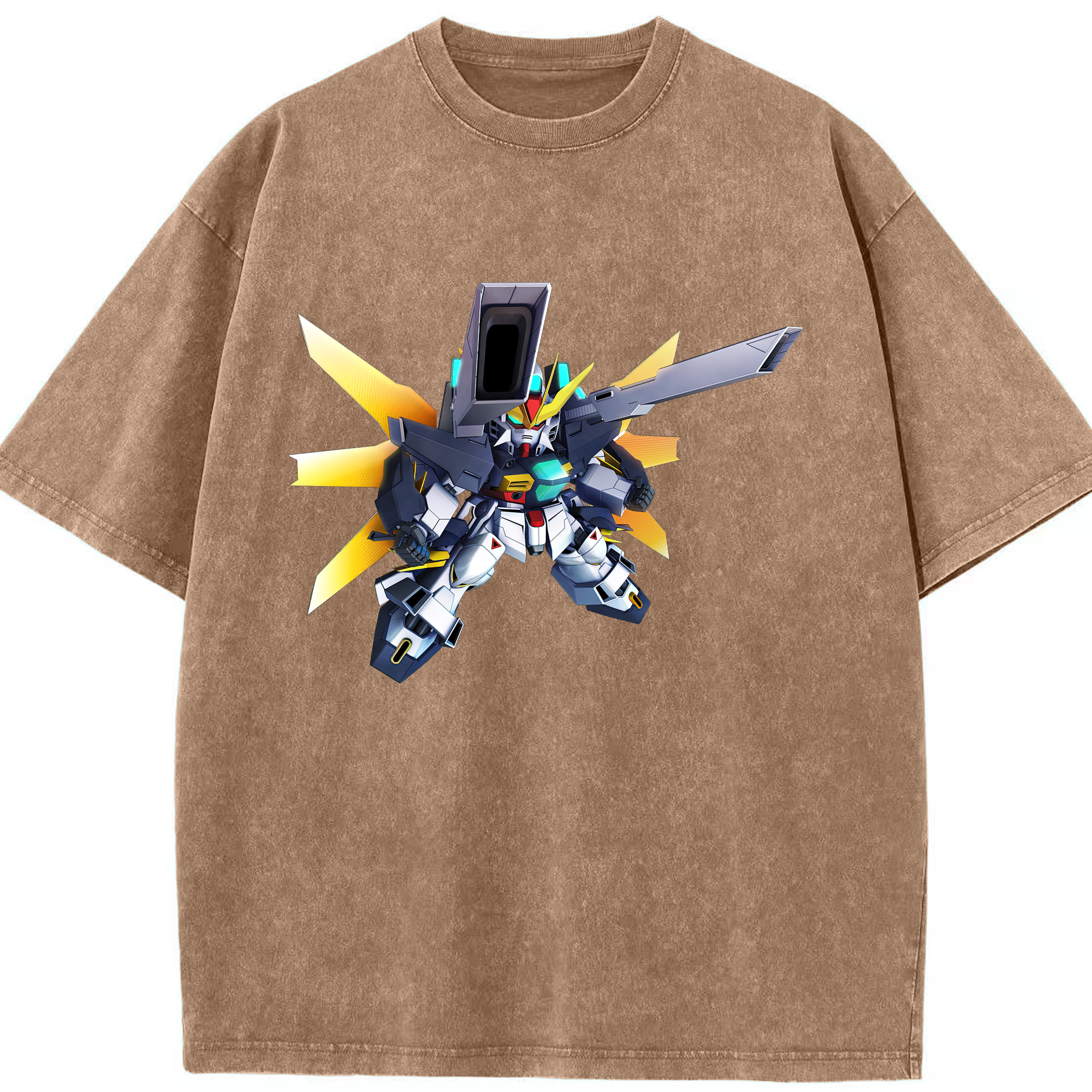 （画像用） 機動戦士ガンダム Mobile Suit Gundam 綿100% ヴィンテージ風 半袖Tシャツ（フロントプリント）