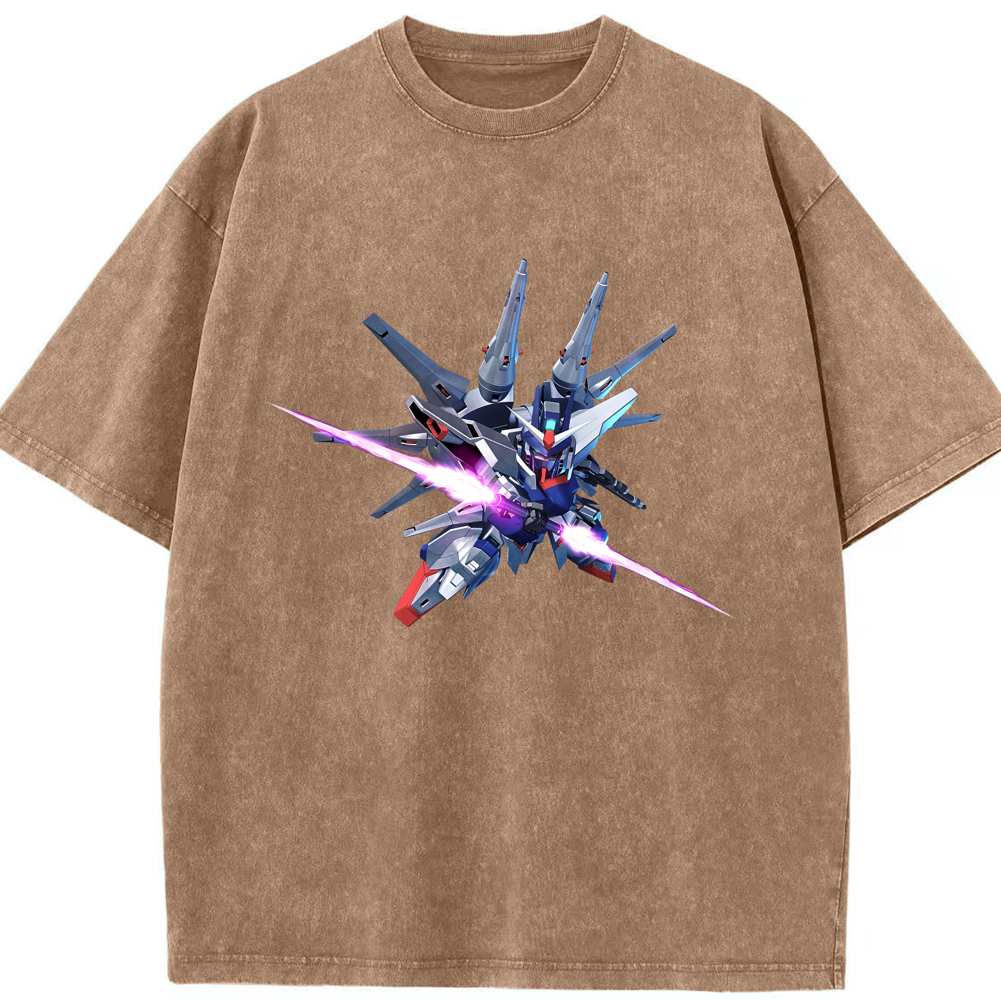 （画像用） 機動戦士ガンダム Mobile Suit Gundam 綿100% ヴィンテージ風 半袖Tシャツ（フロントプリント）