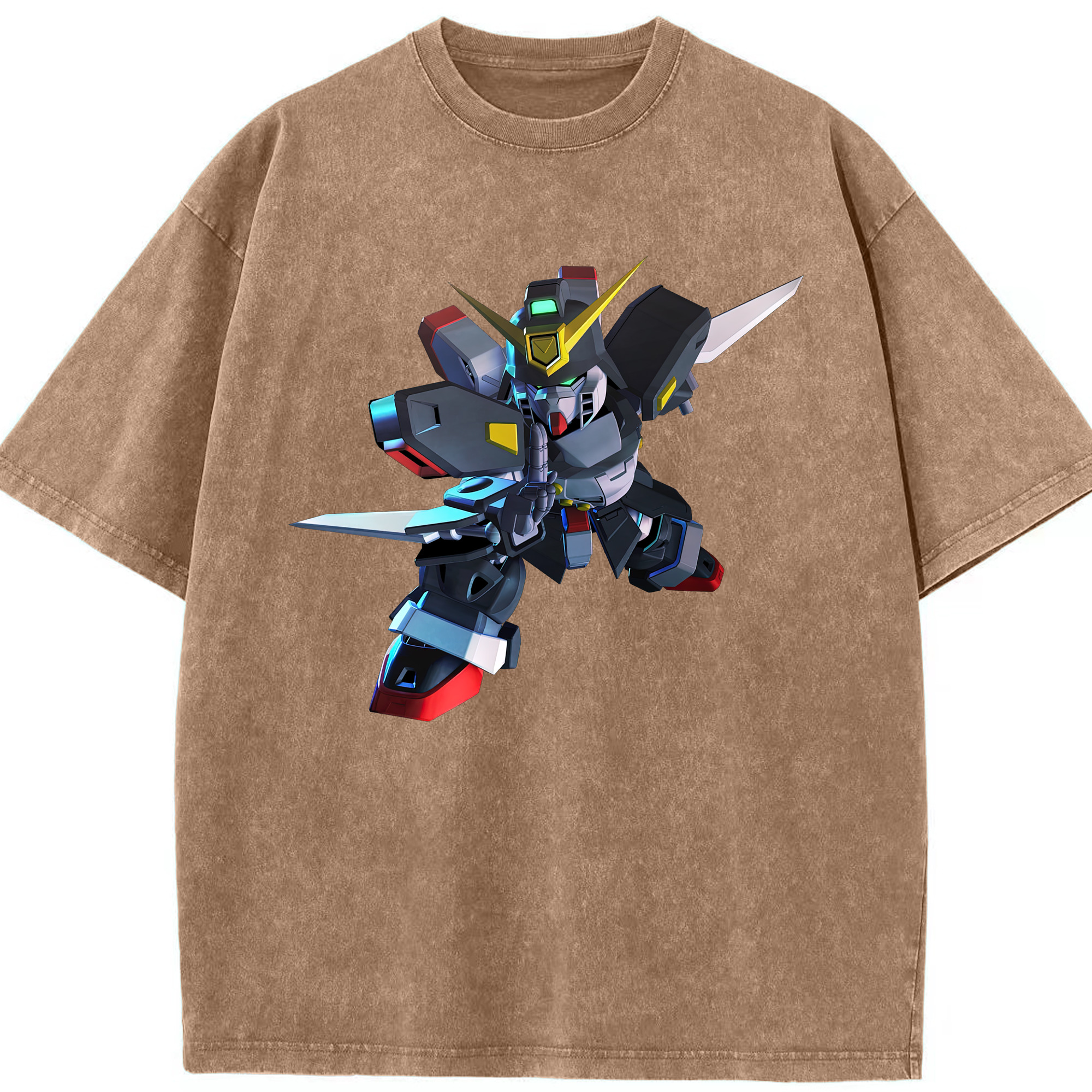 （画像用） 機動戦士ガンダム Mobile Suit Gundam 綿100% ヴィンテージ風 半袖Tシャツ（フロントプリント）