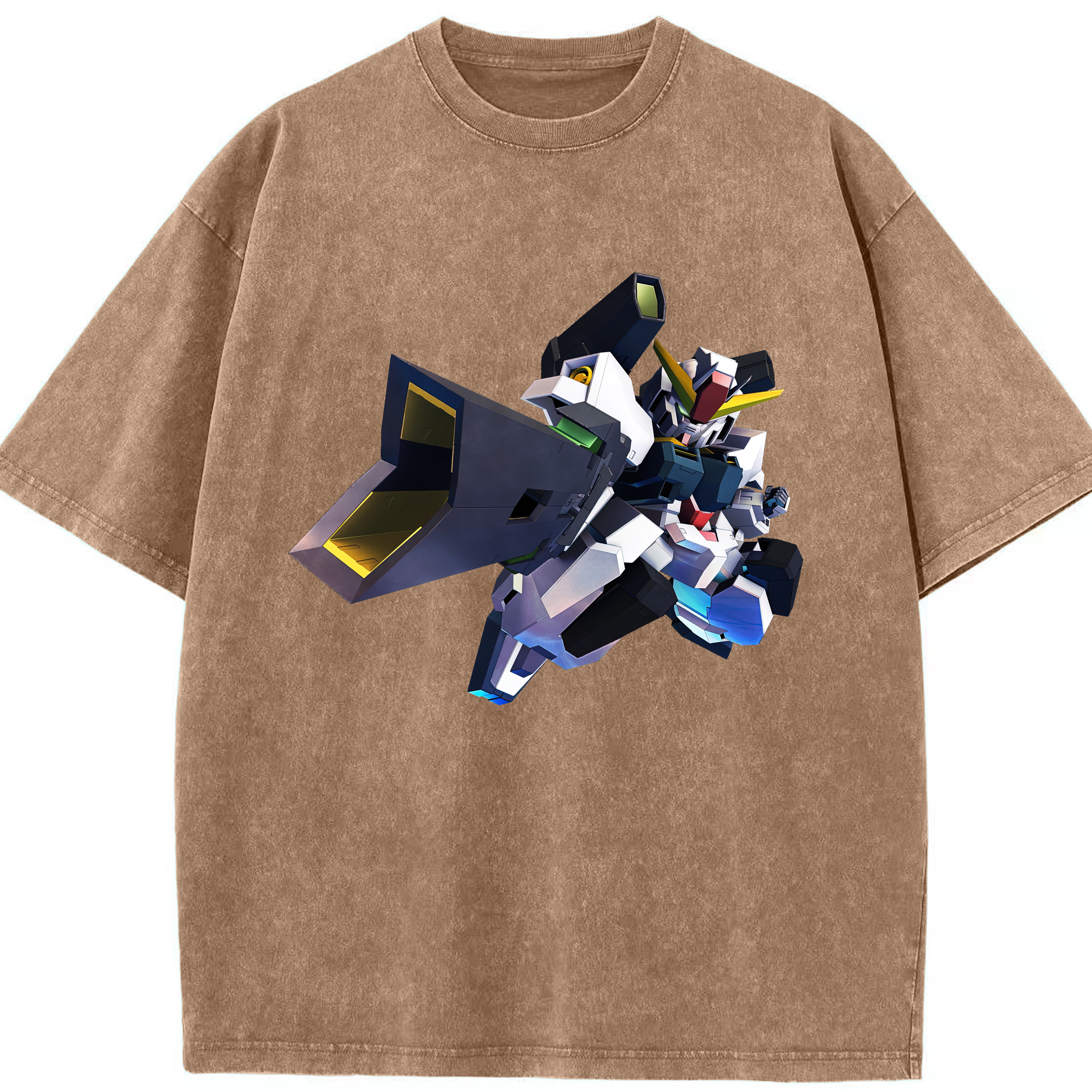 （画像用） 機動戦士ガンダム Mobile Suit Gundam 綿100% ヴィンテージ風 半袖Tシャツ（フロントプリント）