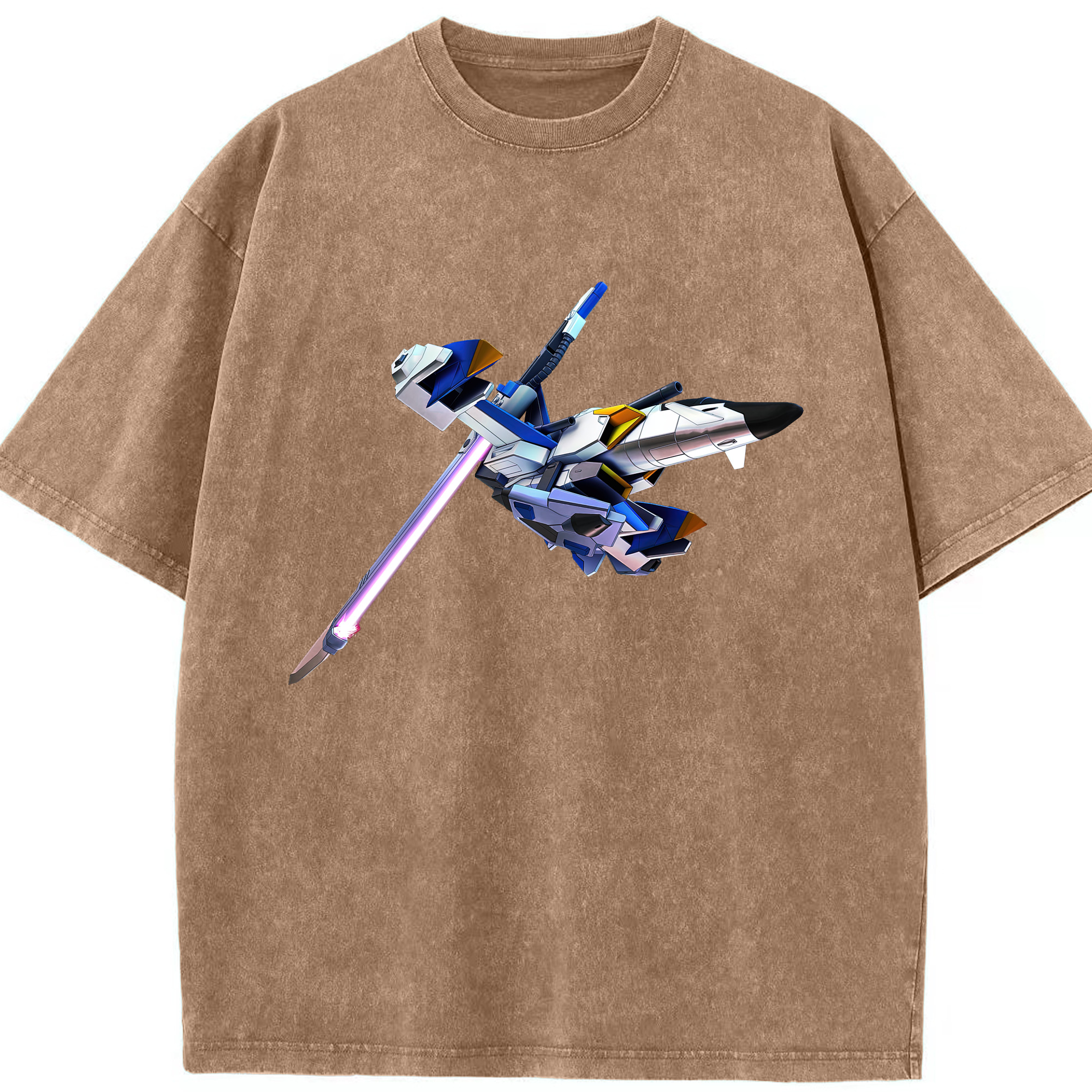 （画像用） 機動戦士ガンダム Mobile Suit Gundam 綿100% ヴィンテージ風 半袖Tシャツ（フロントプリント）