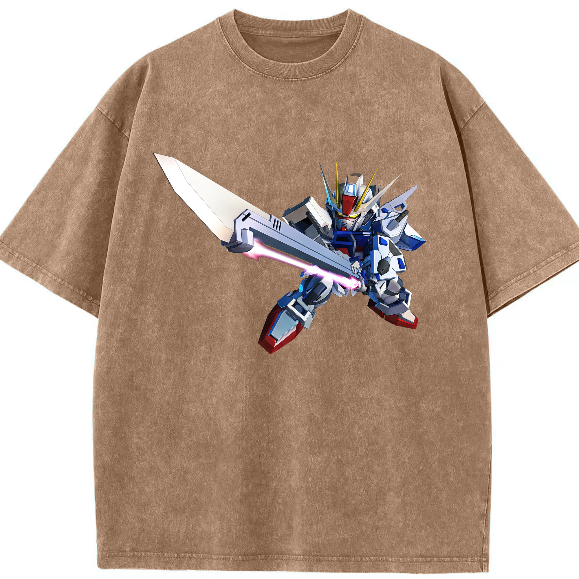 （画像用） 機動戦士ガンダム Mobile Suit Gundam 綿100% ヴィンテージ風 半袖Tシャツ（フロントプリント）