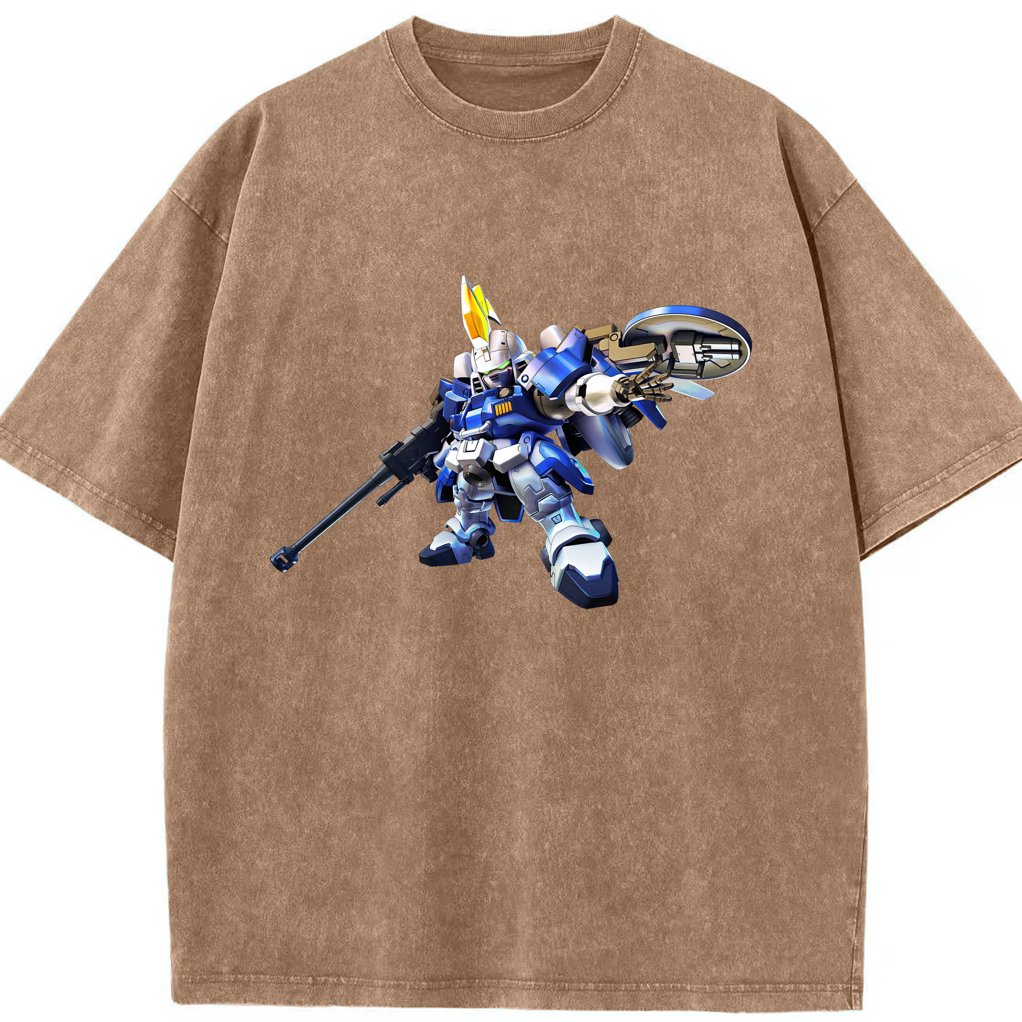 （画像用） 機動戦士ガンダム Mobile Suit Gundam 綿100% ヴィンテージ風 半袖Tシャツ（フロントプリント）