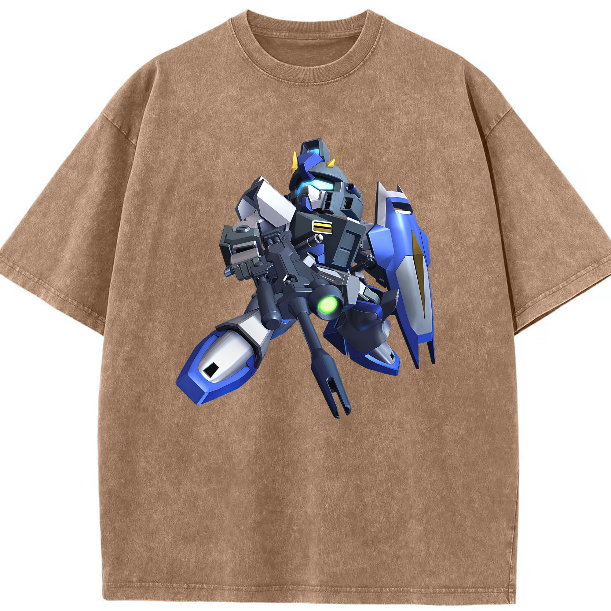 （画像用） 機動戦士ガンダム Mobile Suit Gundam 綿100% ヴィンテージ風 半袖Tシャツ（フロントプリント）