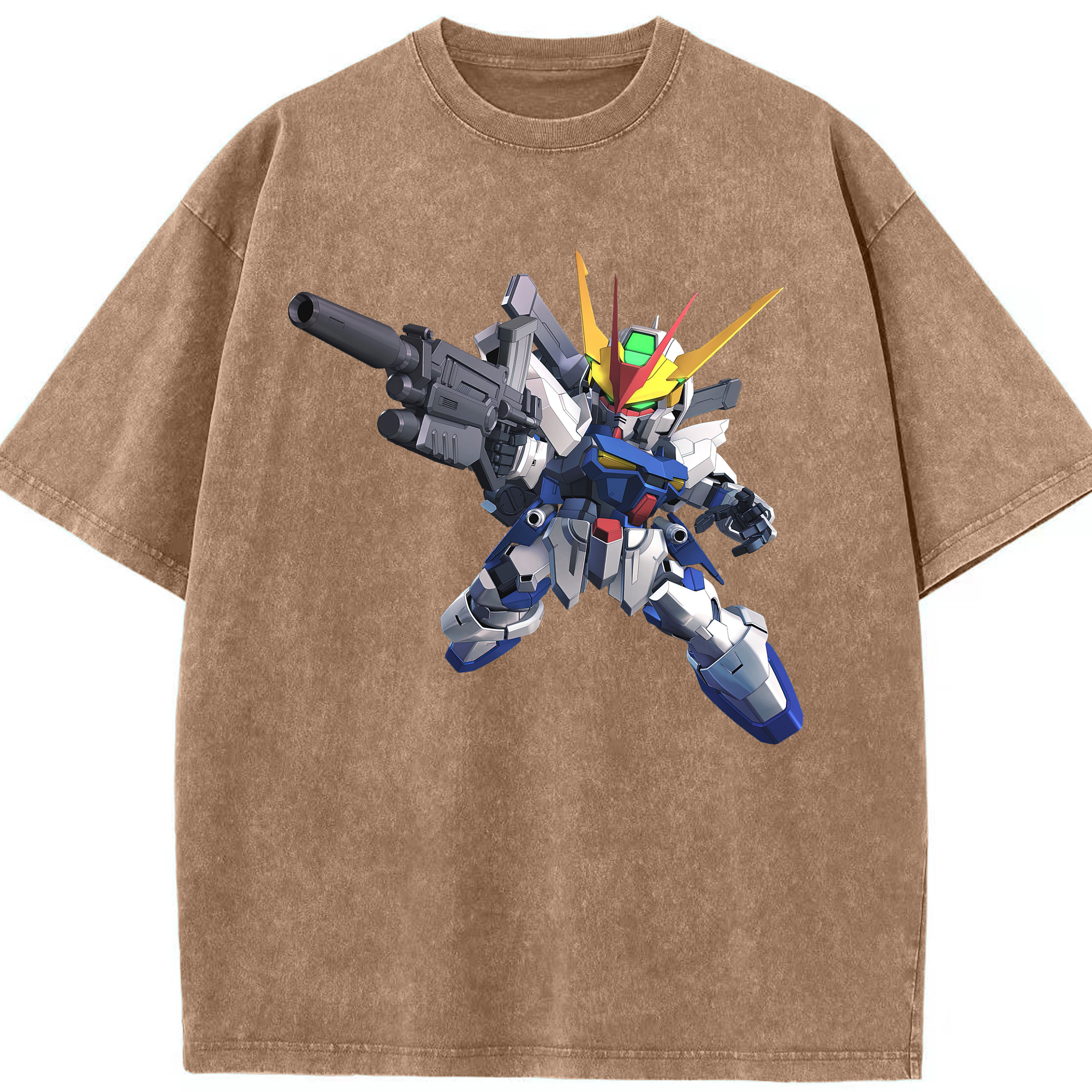 （画像用） 機動戦士ガンダム Mobile Suit Gundam 綿100% ヴィンテージ風 半袖Tシャツ（フロントプリント）