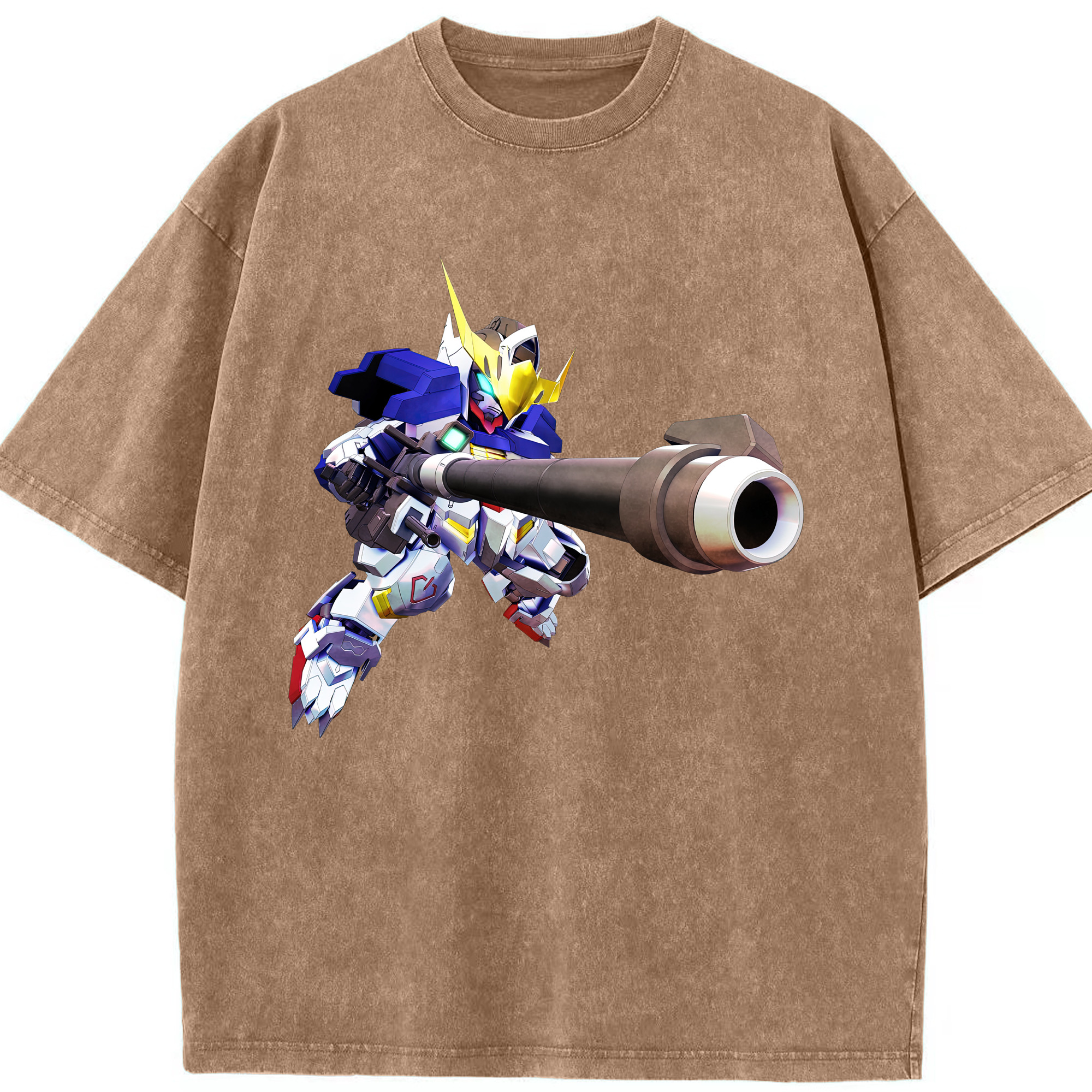 （画像用） 機動戦士ガンダム Mobile Suit Gundam 綿100% ヴィンテージ風 半袖Tシャツ（フロントプリント）