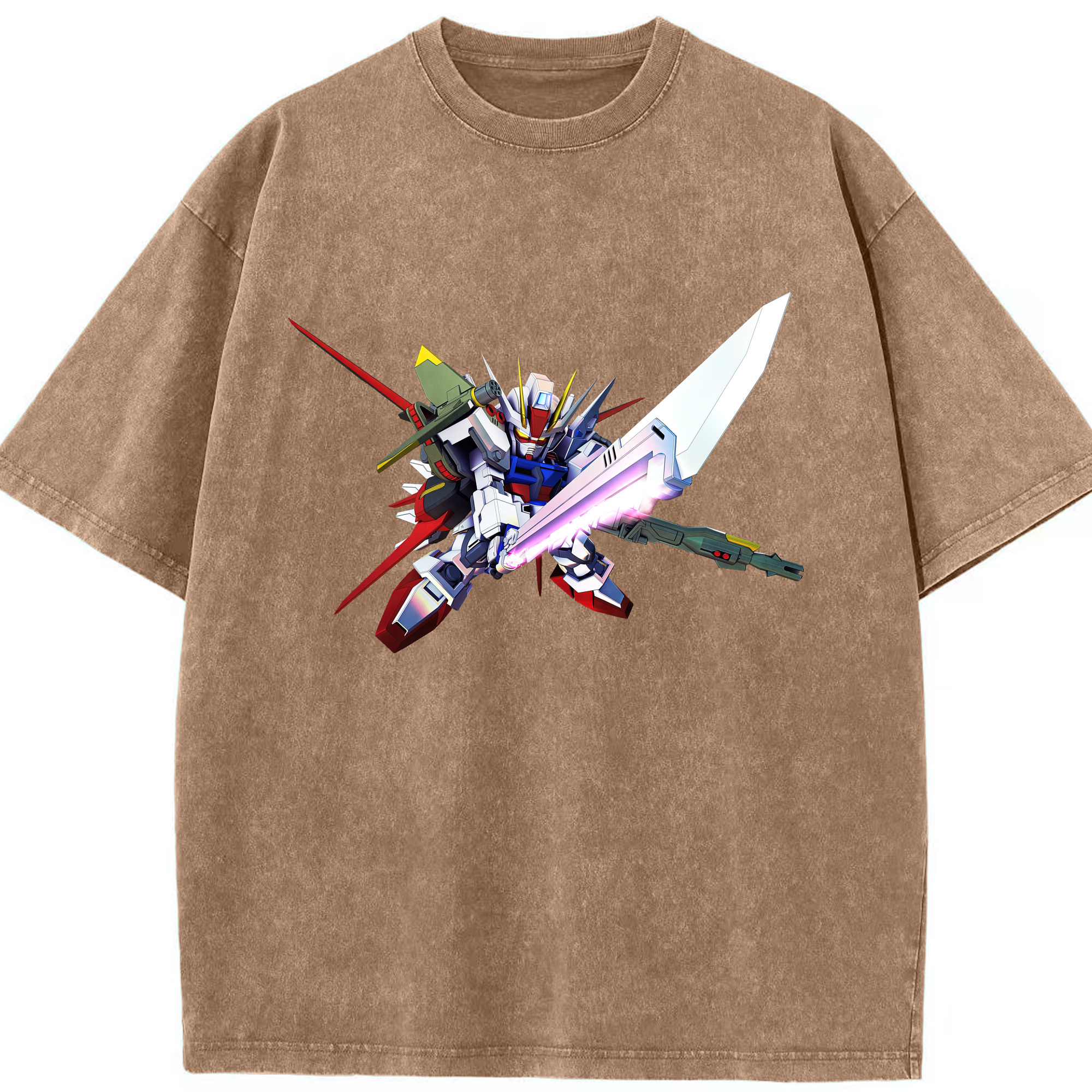 （画像用） 機動戦士ガンダム Mobile Suit Gundam 綿100% ヴィンテージ風 半袖Tシャツ（フロントプリント）