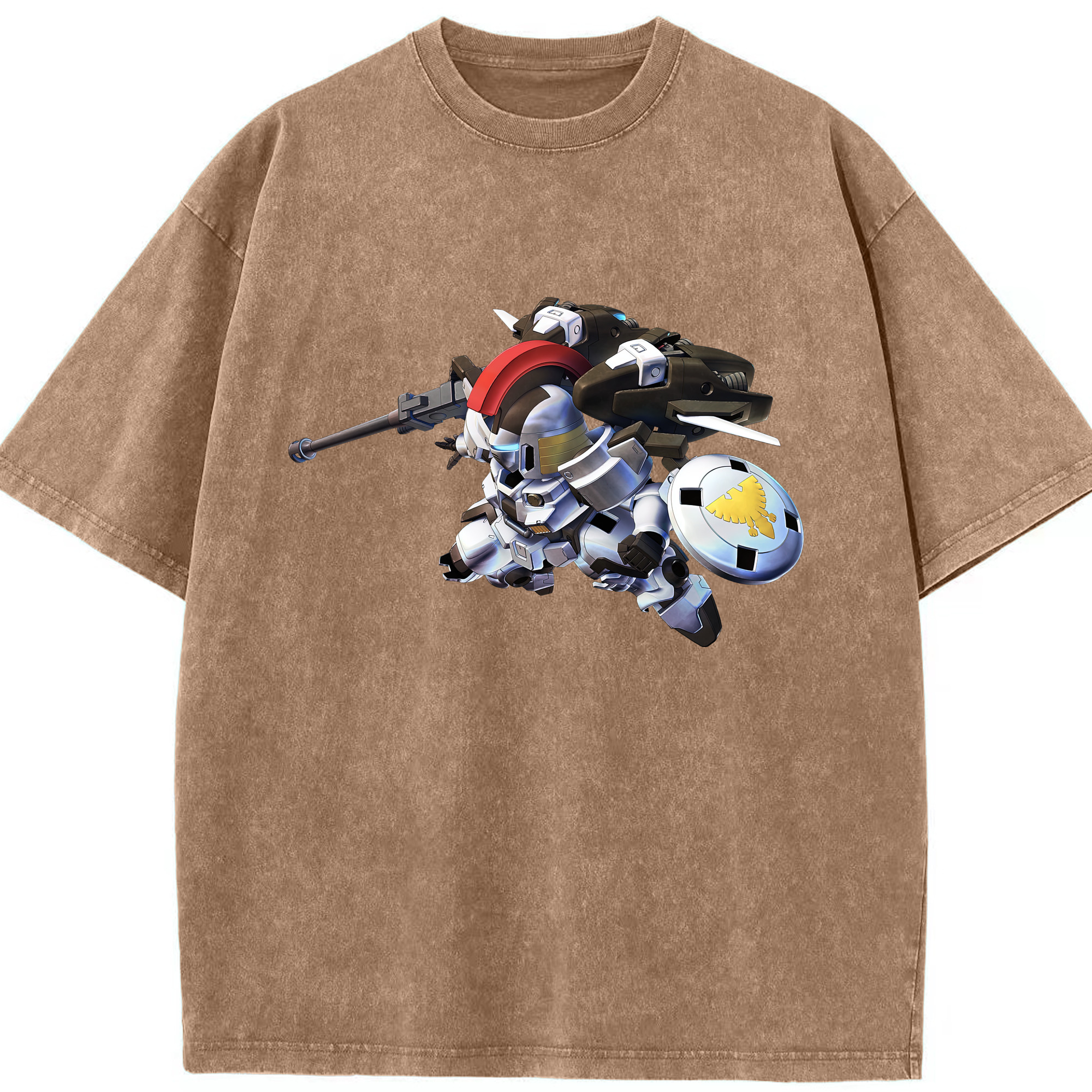 （画像用） 機動戦士ガンダム Mobile Suit Gundam 綿100% ヴィンテージ風 半袖Tシャツ（フロントプリント）