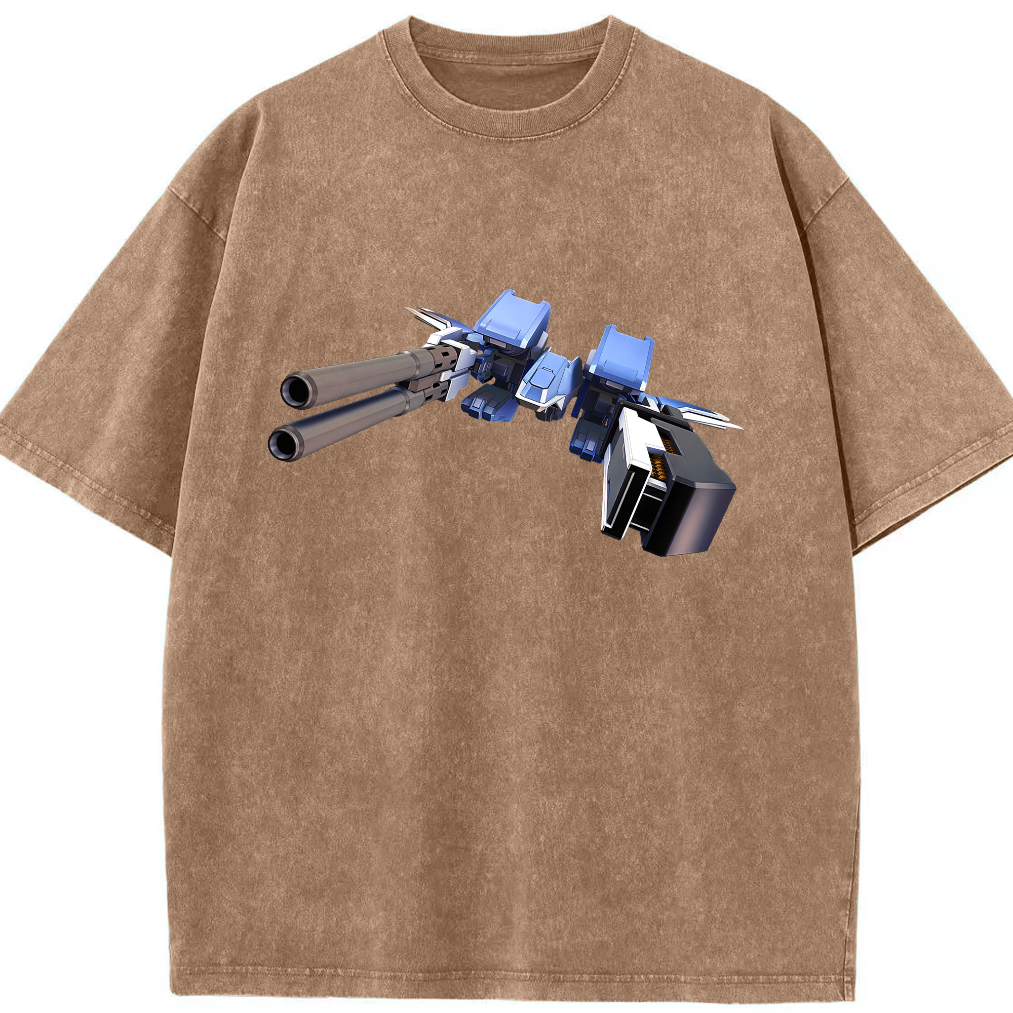 （画像用） 機動戦士ガンダム Mobile Suit Gundam 綿100% ヴィンテージ風 半袖Tシャツ（フロントプリント）