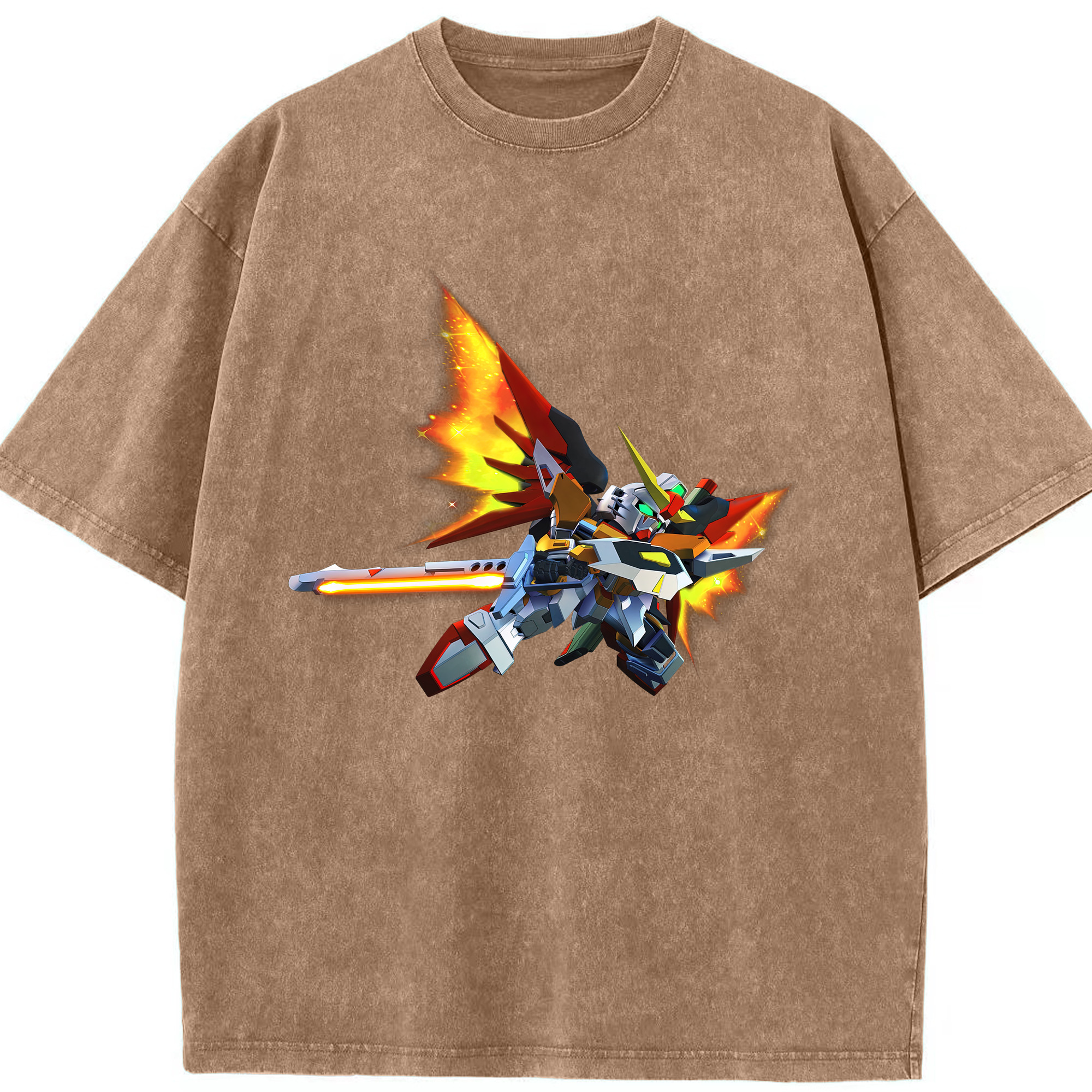 （画像用） 機動戦士ガンダム Mobile Suit Gundam 綿100% ヴィンテージ風 半袖Tシャツ（フロントプリント）