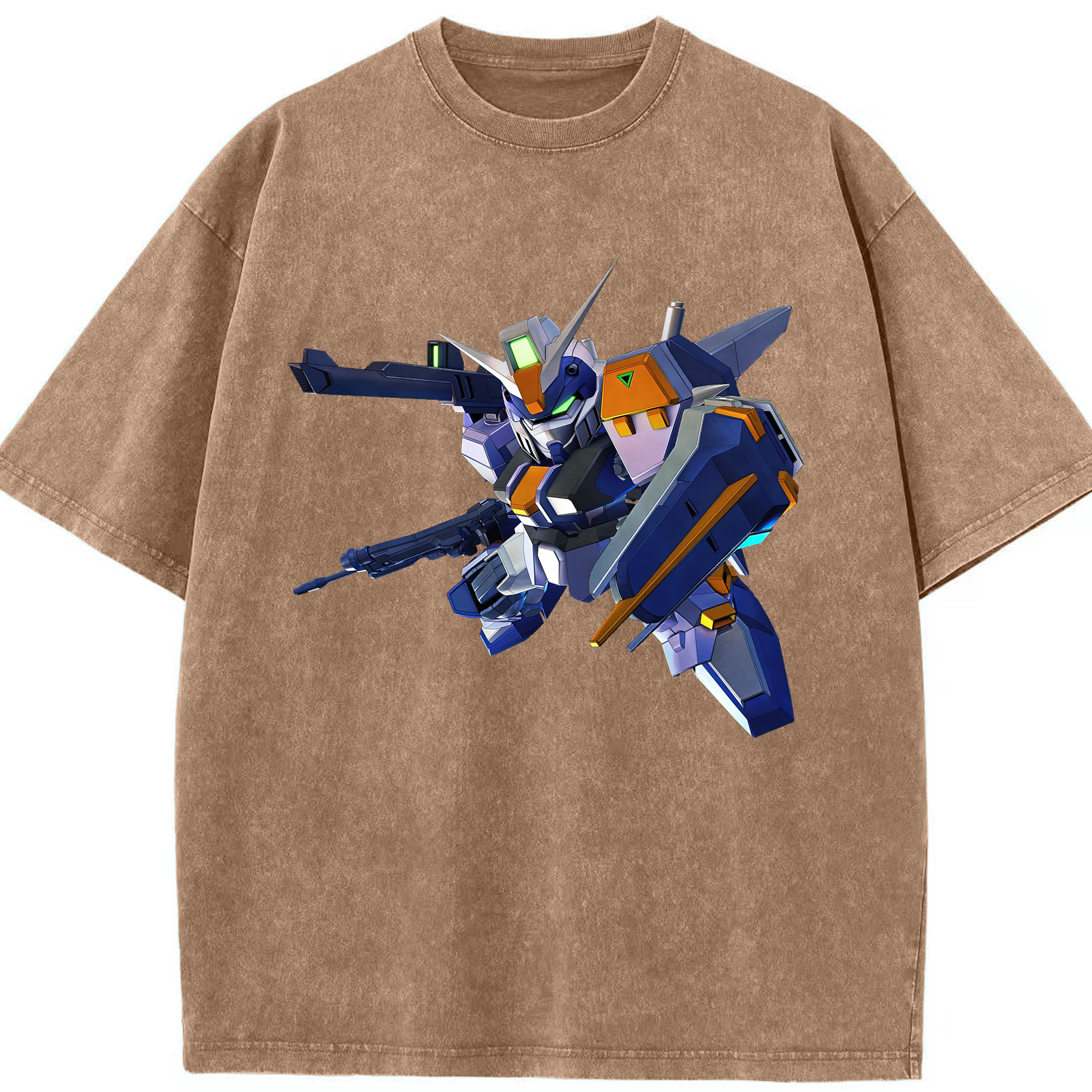 （画像用） 機動戦士ガンダム Mobile Suit Gundam 綿100% ヴィンテージ風 半袖Tシャツ（フロントプリント）