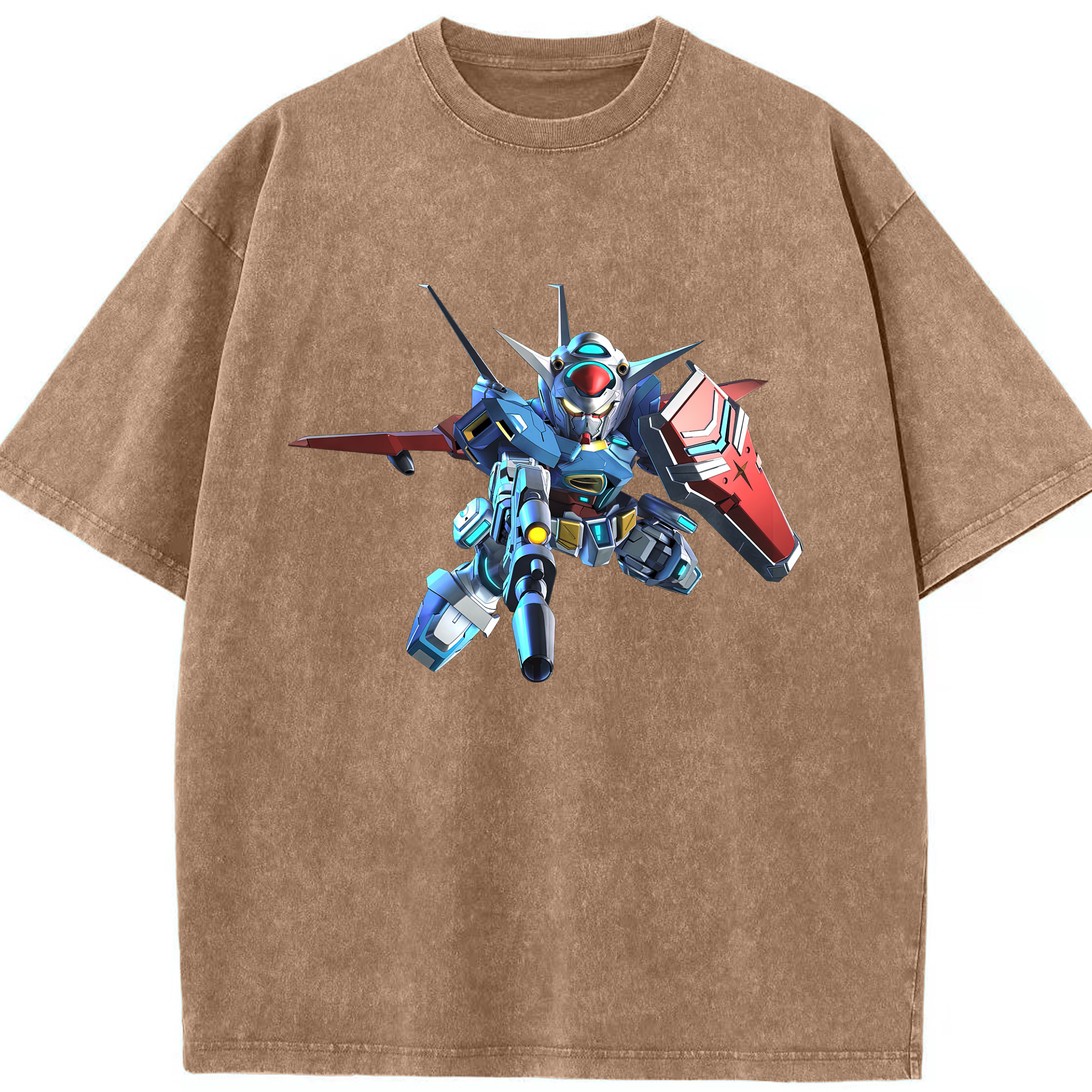 （画像用） 機動戦士ガンダム Mobile Suit Gundam 綿100% ヴィンテージ風 半袖Tシャツ（フロントプリント）