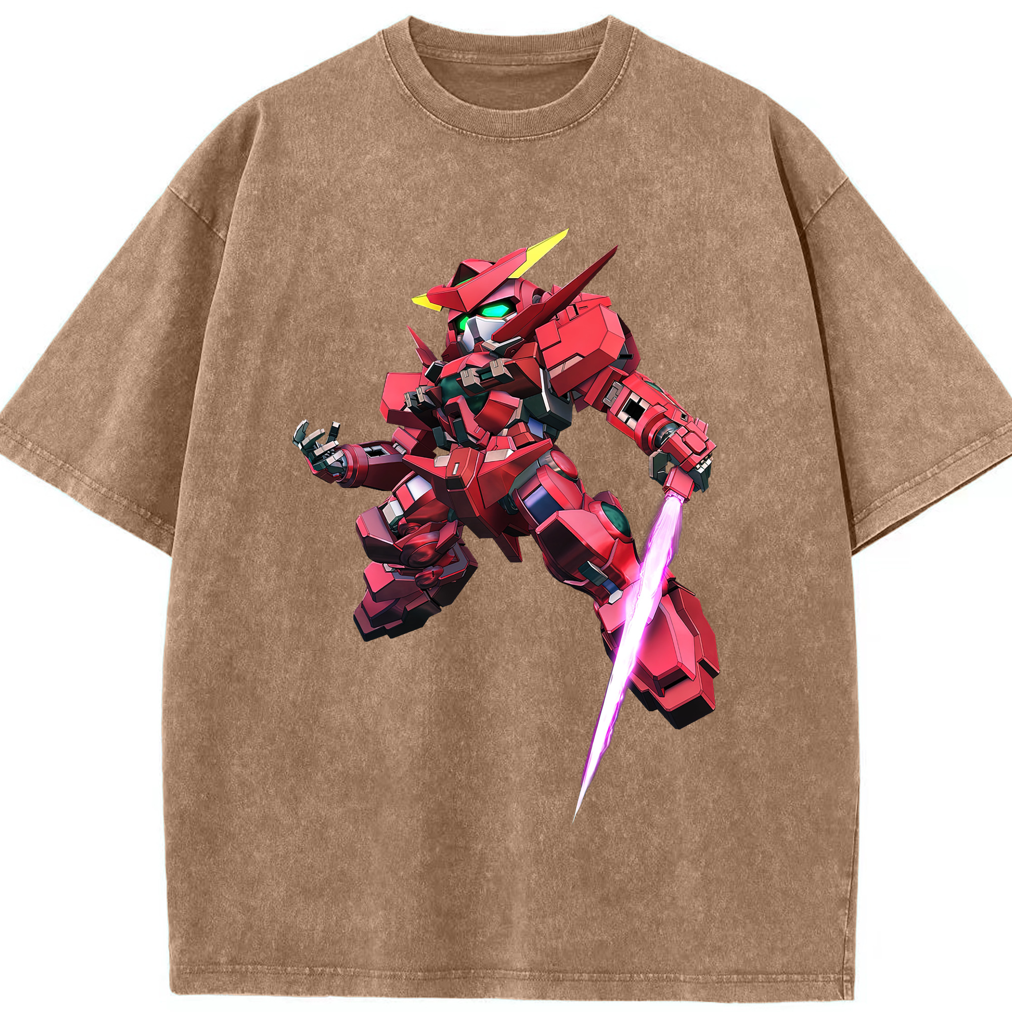 （画像用） 機動戦士ガンダム Mobile Suit Gundam 綿100% ヴィンテージ風 半袖Tシャツ（フロントプリント）