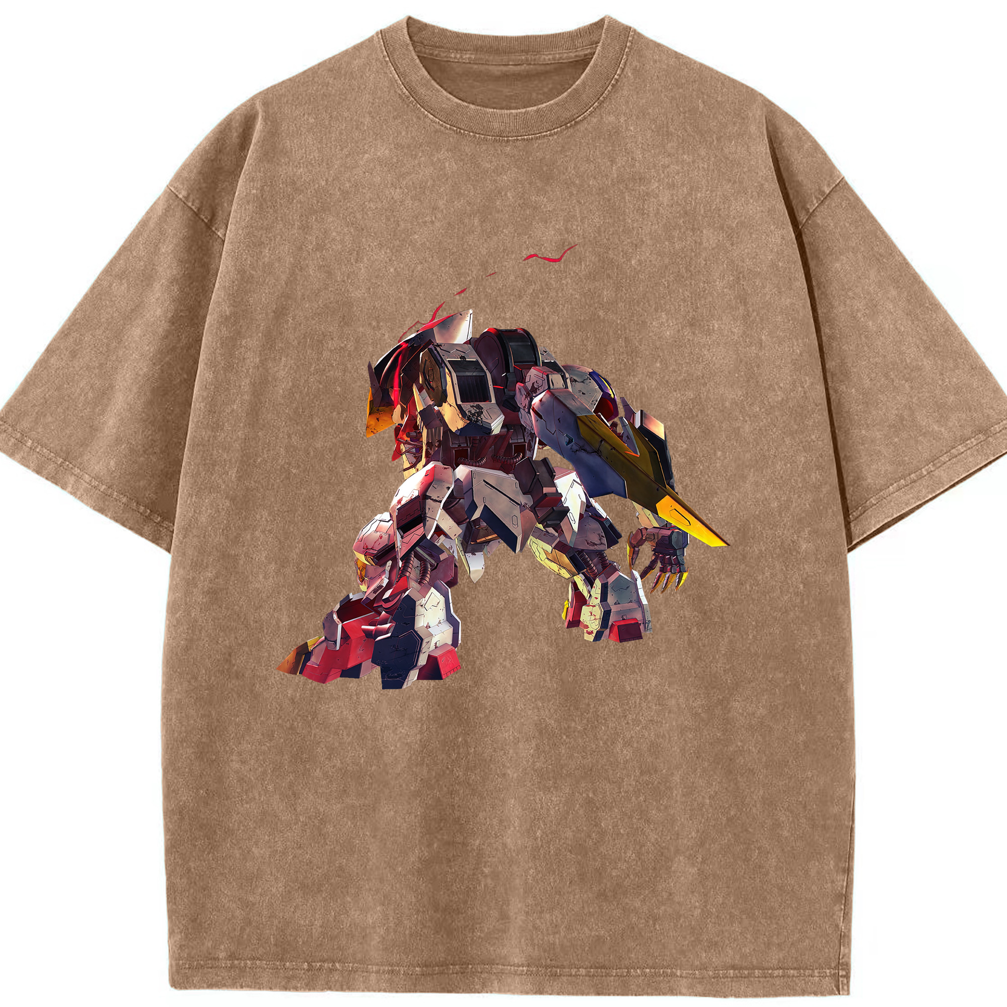 （画像用） 機動戦士ガンダム Mobile Suit Gundam 綿100% ヴィンテージ風 半袖Tシャツ（フロントプリント）