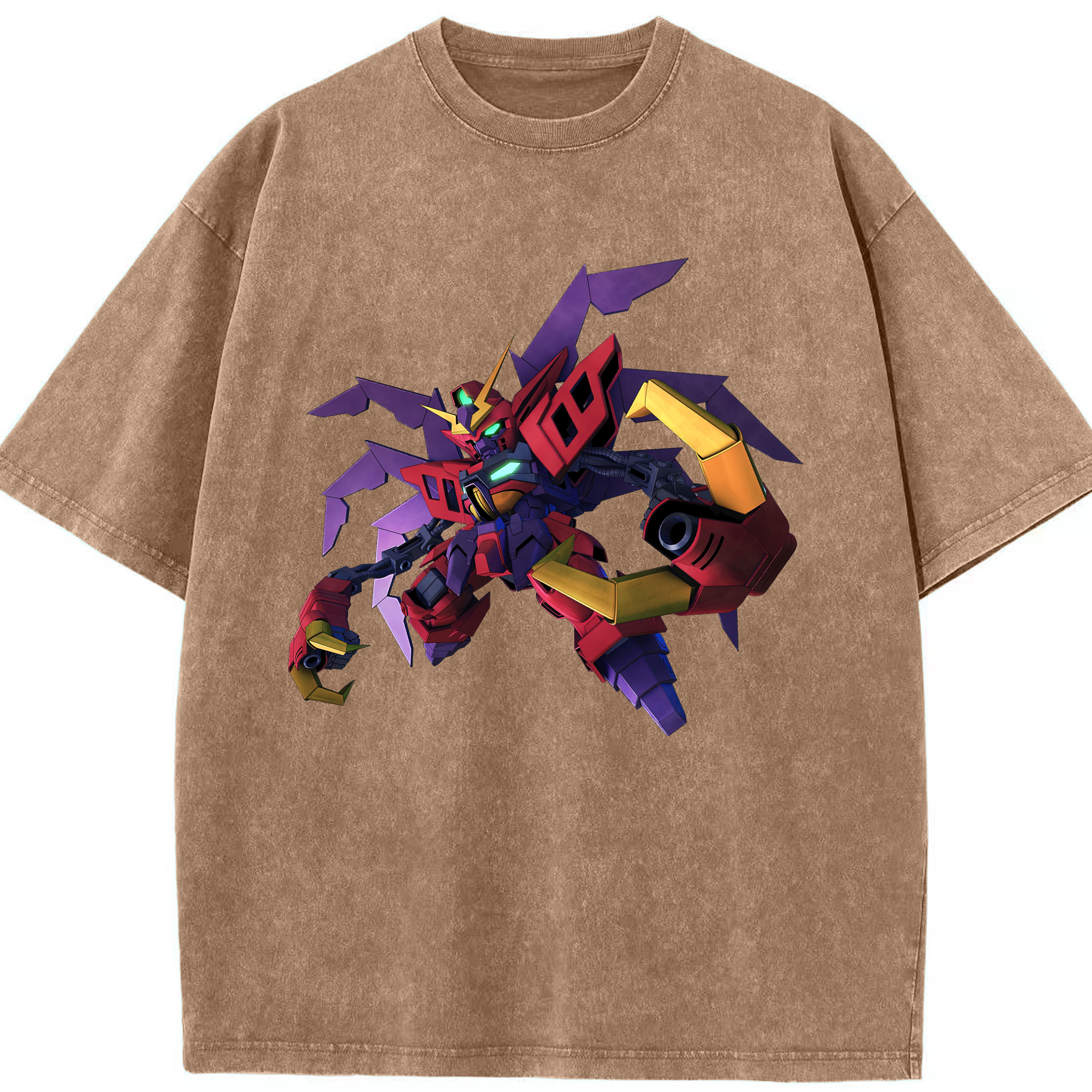 （画像用） 機動戦士ガンダム Mobile Suit Gundam 綿100% ヴィンテージ風 半袖Tシャツ（フロントプリント）