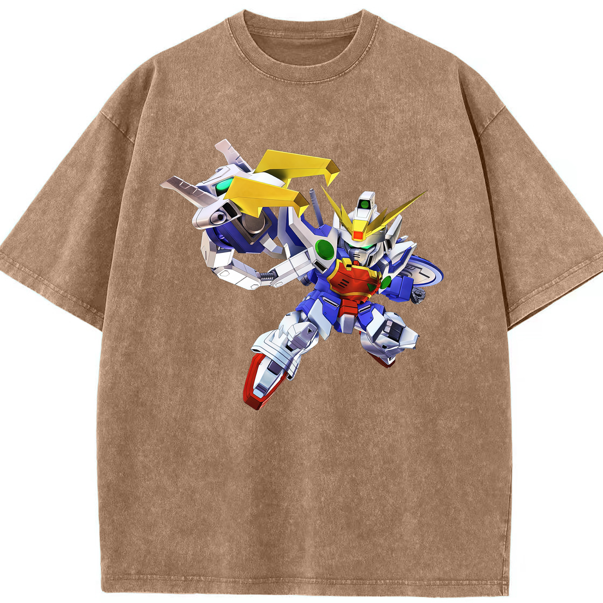 （画像用） 機動戦士ガンダム Mobile Suit Gundam 綿100% ヴィンテージ風 半袖Tシャツ（フロントプリント）