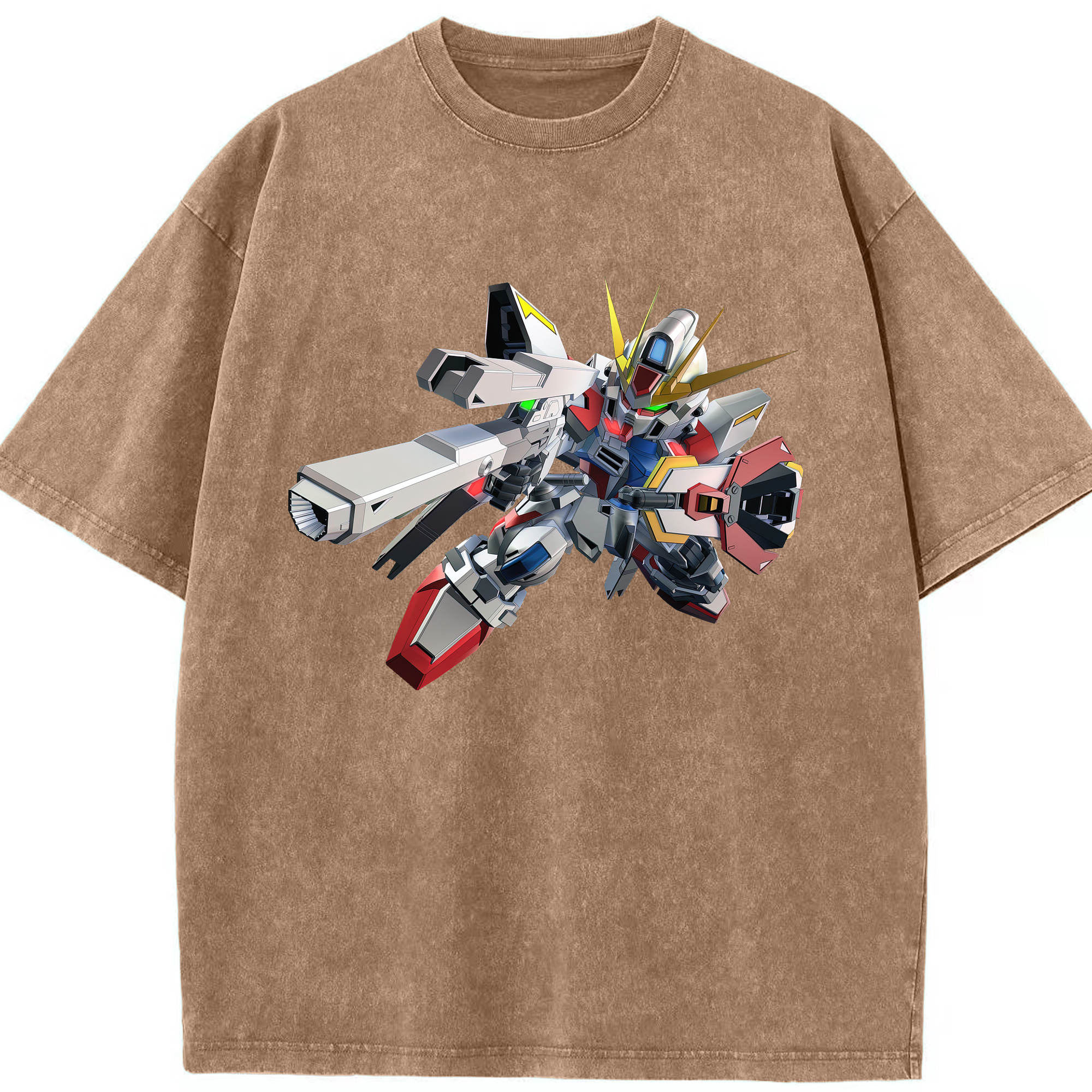 （画像用） 機動戦士ガンダム Mobile Suit Gundam 綿100% ヴィンテージ風 半袖Tシャツ（フロントプリント）