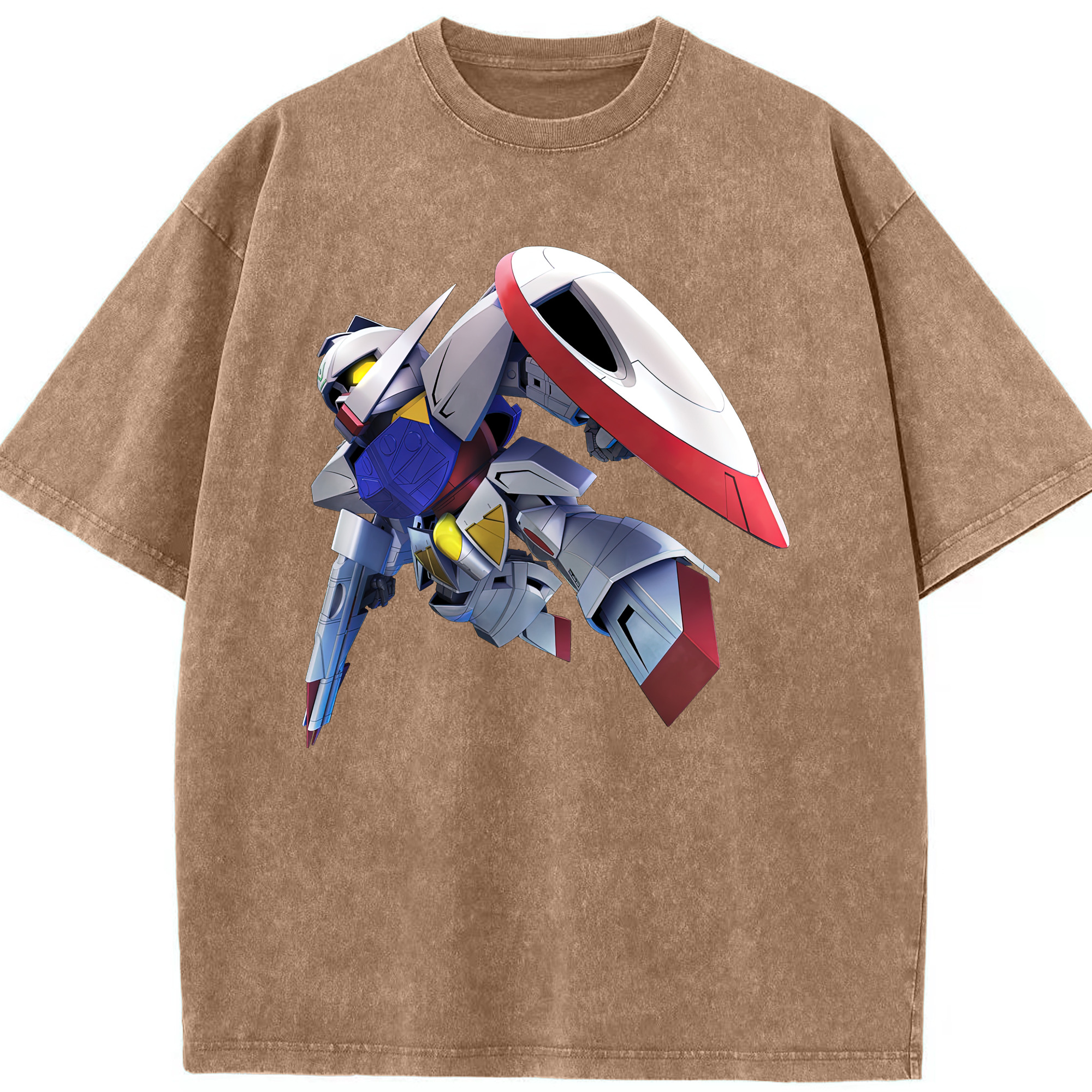 （画像用） 機動戦士ガンダム Mobile Suit Gundam 綿100% ヴィンテージ風 半袖Tシャツ（フロントプリント）