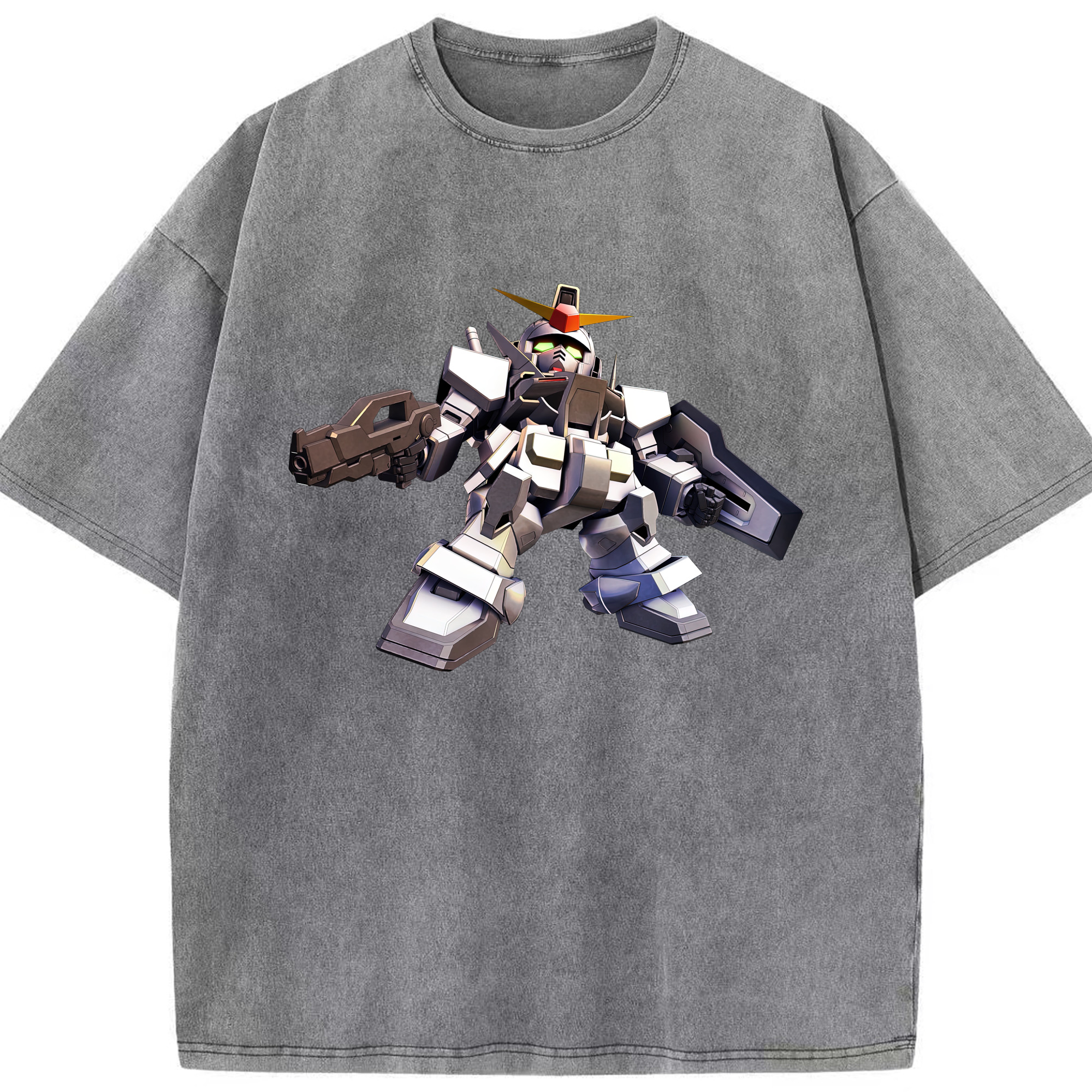 （画像用） 機動戦士ガンダム Mobile Suit Gundam 綿100% ヴィンテージ風 半袖Tシャツ（フロントプリント）