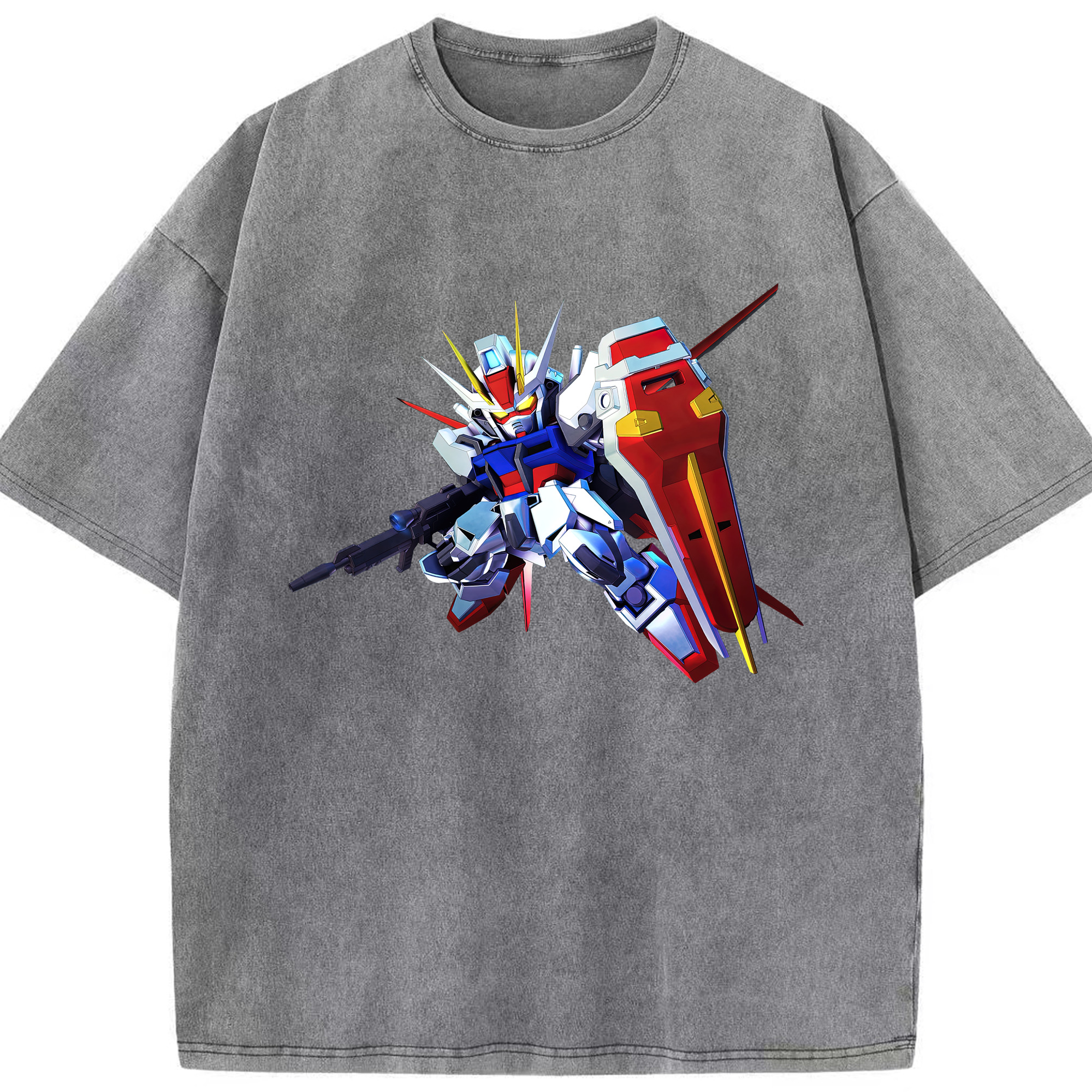 （画像用） 機動戦士ガンダム Mobile Suit Gundam 綿100% ヴィンテージ風 半袖Tシャツ（フロントプリント）