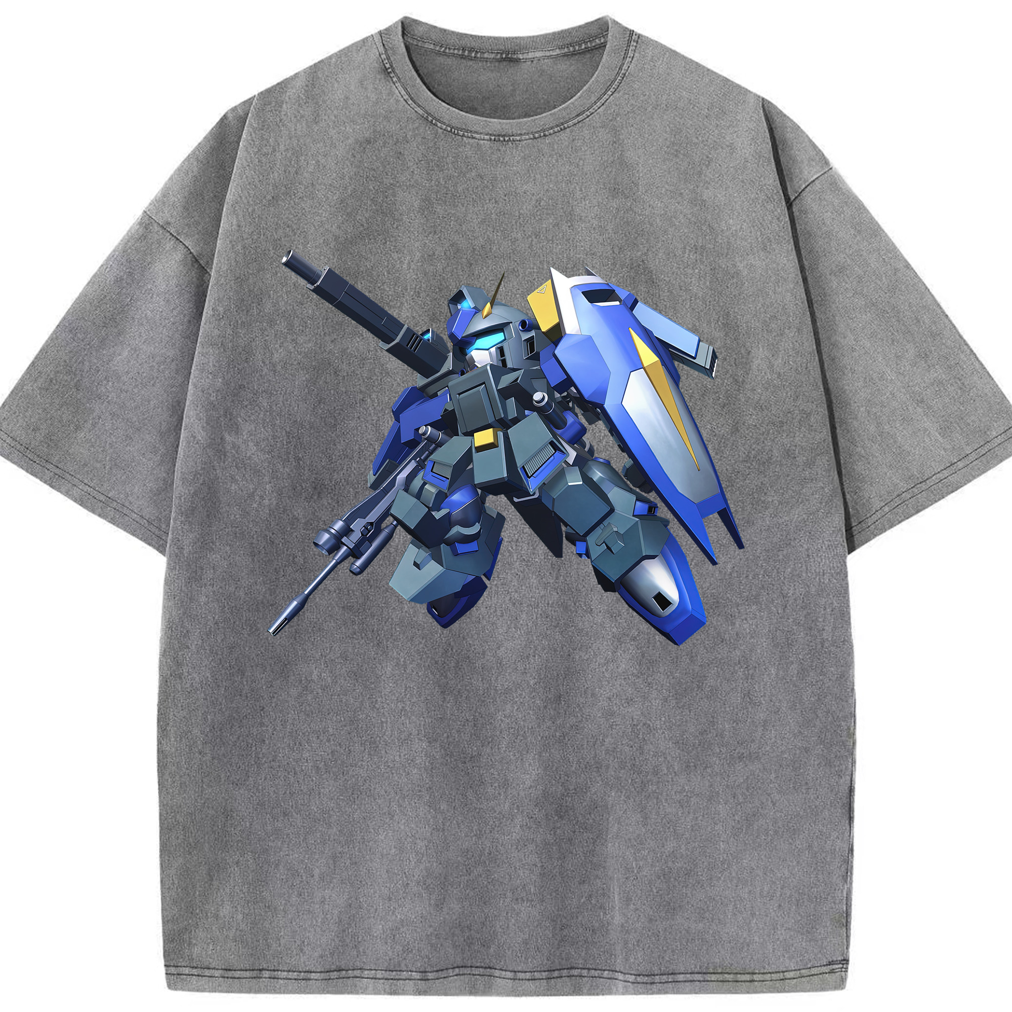 （画像用） 機動戦士ガンダム Mobile Suit Gundam 綿100% ヴィンテージ風 半袖Tシャツ（フロントプリント）