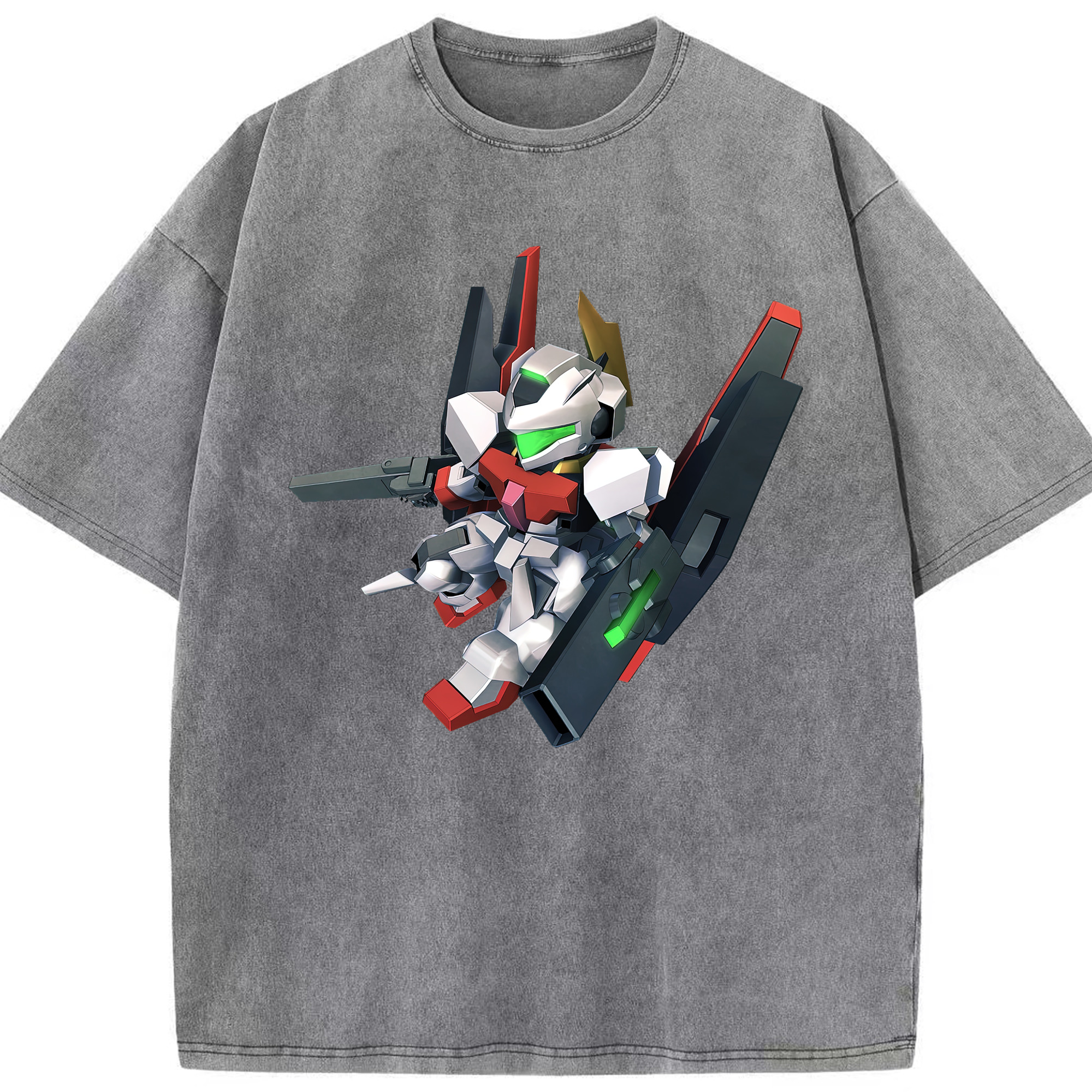 （画像用） 機動戦士ガンダム Mobile Suit Gundam 綿100% ヴィンテージ風 半袖Tシャツ（フロントプリント）