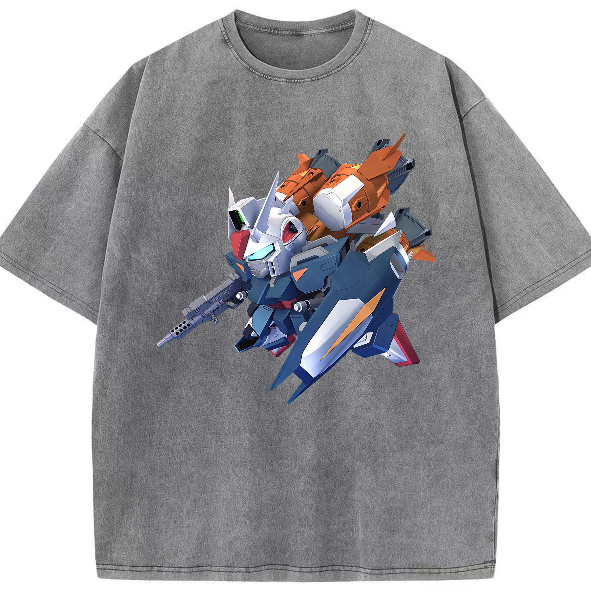 （画像用） 機動戦士ガンダム Mobile Suit Gundam 綿100% ヴィンテージ風 半袖Tシャツ（フロントプリント）
