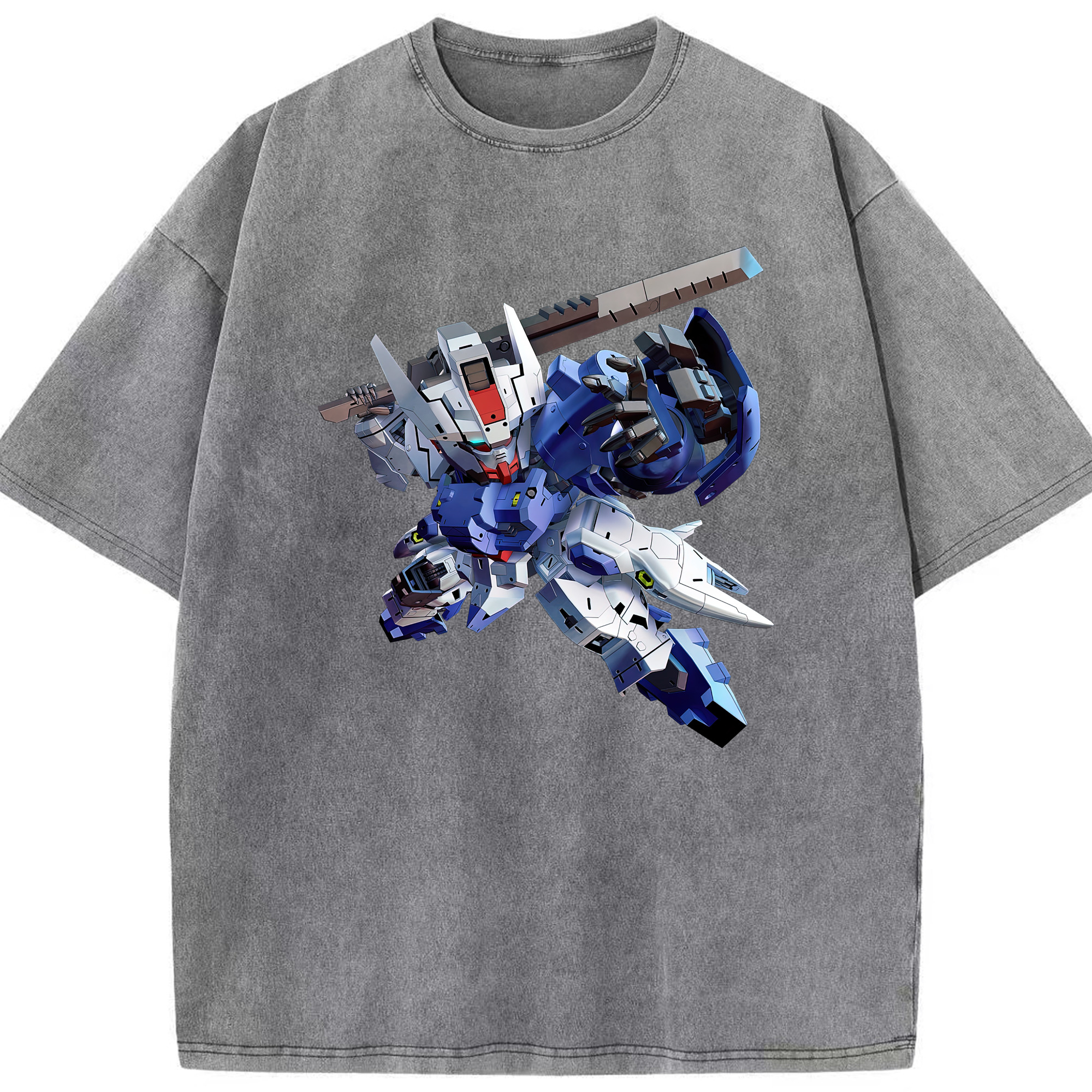 （画像用） 機動戦士ガンダム Mobile Suit Gundam 綿100% ヴィンテージ風 半袖Tシャツ（フロントプリント）