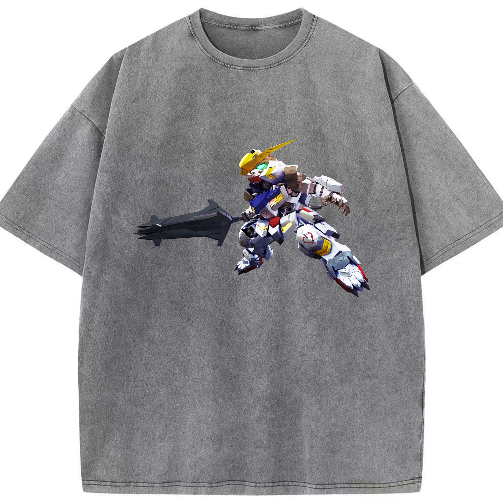 （画像用） 機動戦士ガンダム Mobile Suit Gundam 綿100% ヴィンテージ風 半袖Tシャツ（フロントプリント）