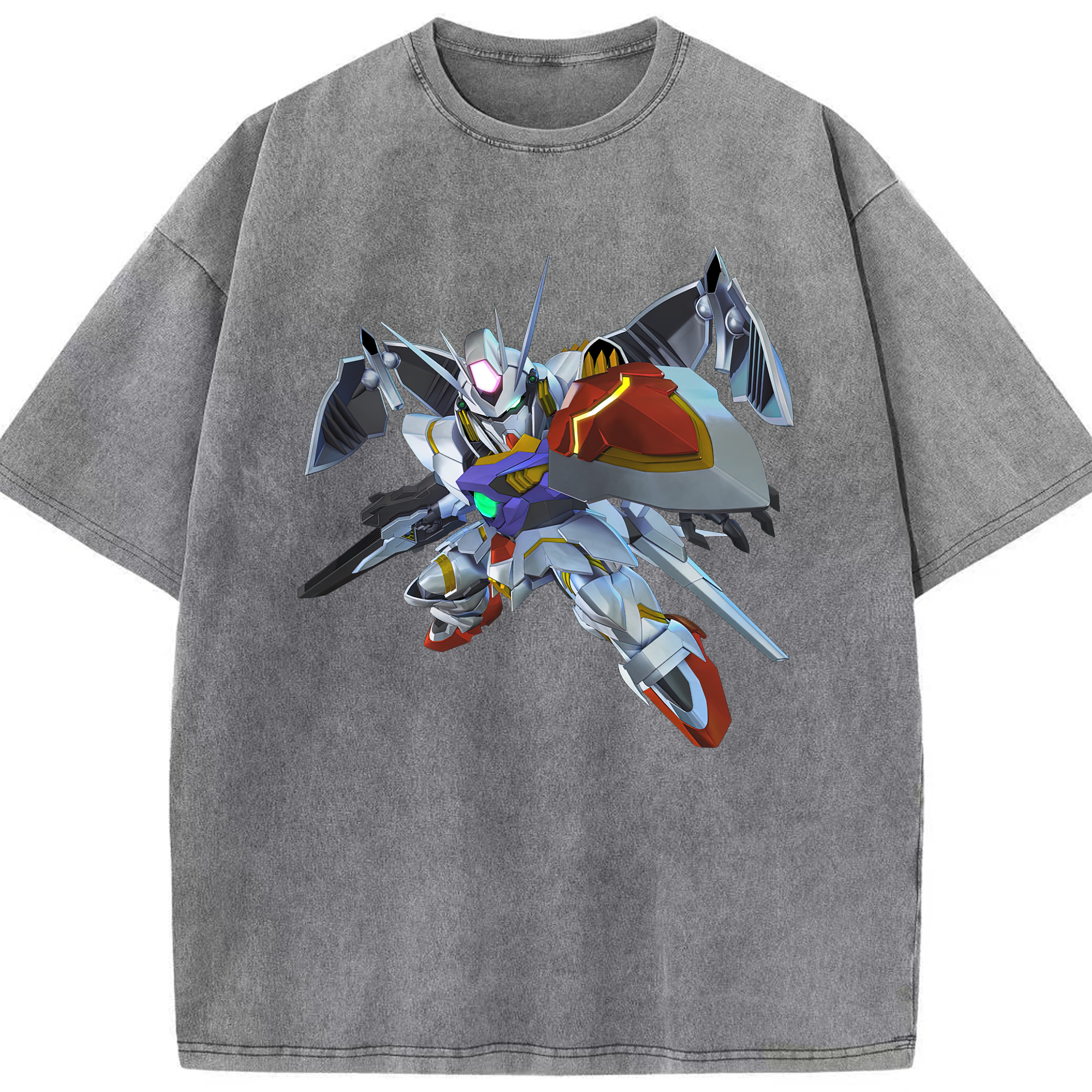 （画像用） 機動戦士ガンダム Mobile Suit Gundam 綿100% ヴィンテージ風 半袖Tシャツ（フロントプリント）