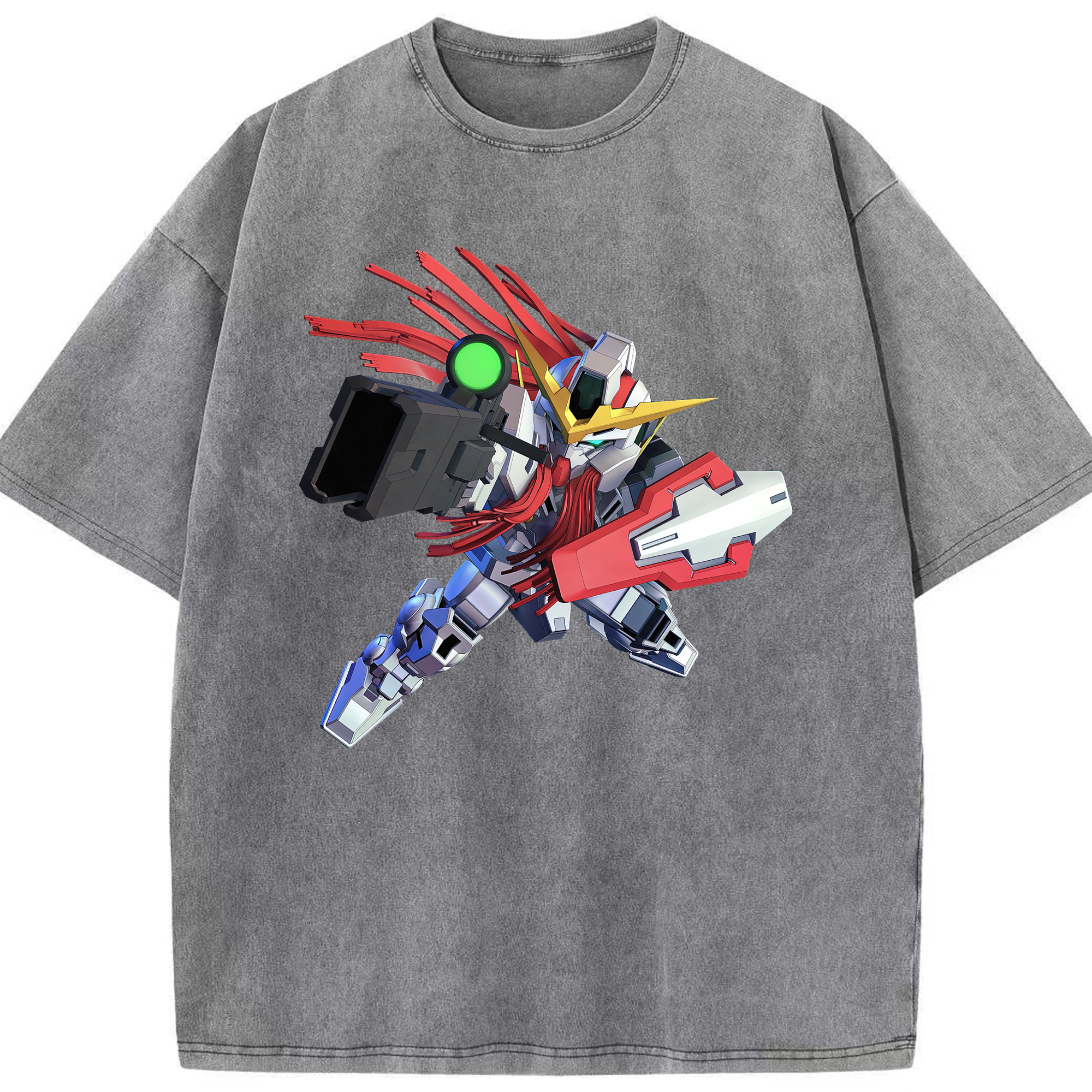 （画像用） 機動戦士ガンダム Mobile Suit Gundam 綿100% ヴィンテージ風 半袖Tシャツ（フロントプリント）
