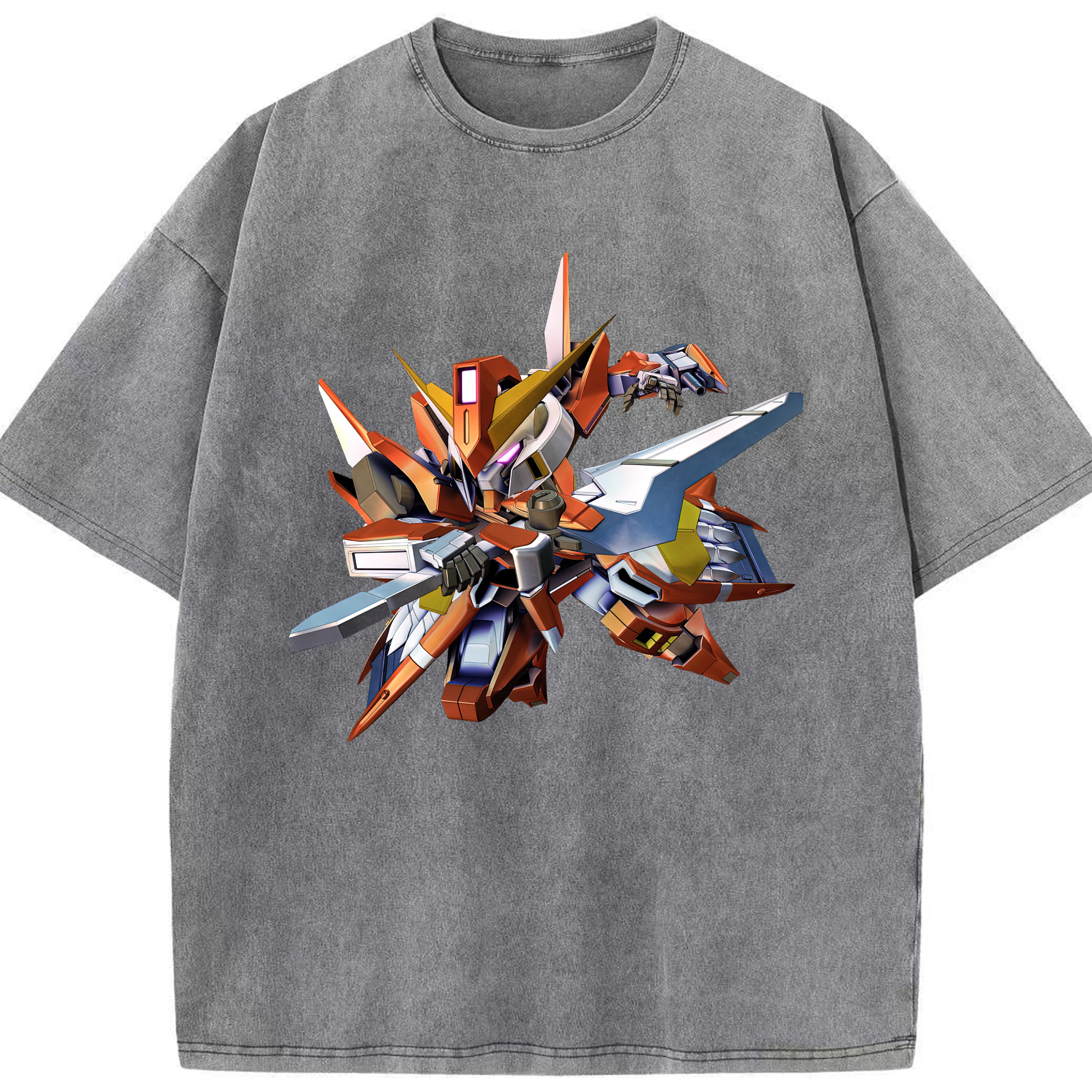 （画像用） 機動戦士ガンダム Mobile Suit Gundam 綿100% ヴィンテージ風 半袖Tシャツ（フロントプリント）