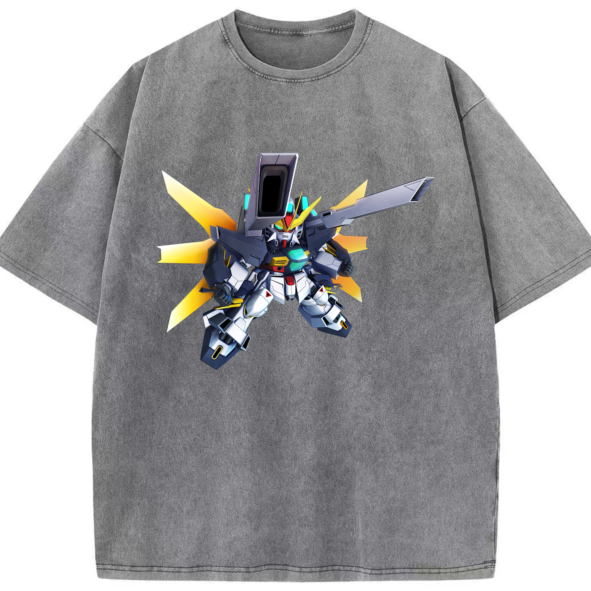 （画像用） 機動戦士ガンダム Mobile Suit Gundam 綿100% ヴィンテージ風 半袖Tシャツ（フロントプリント）