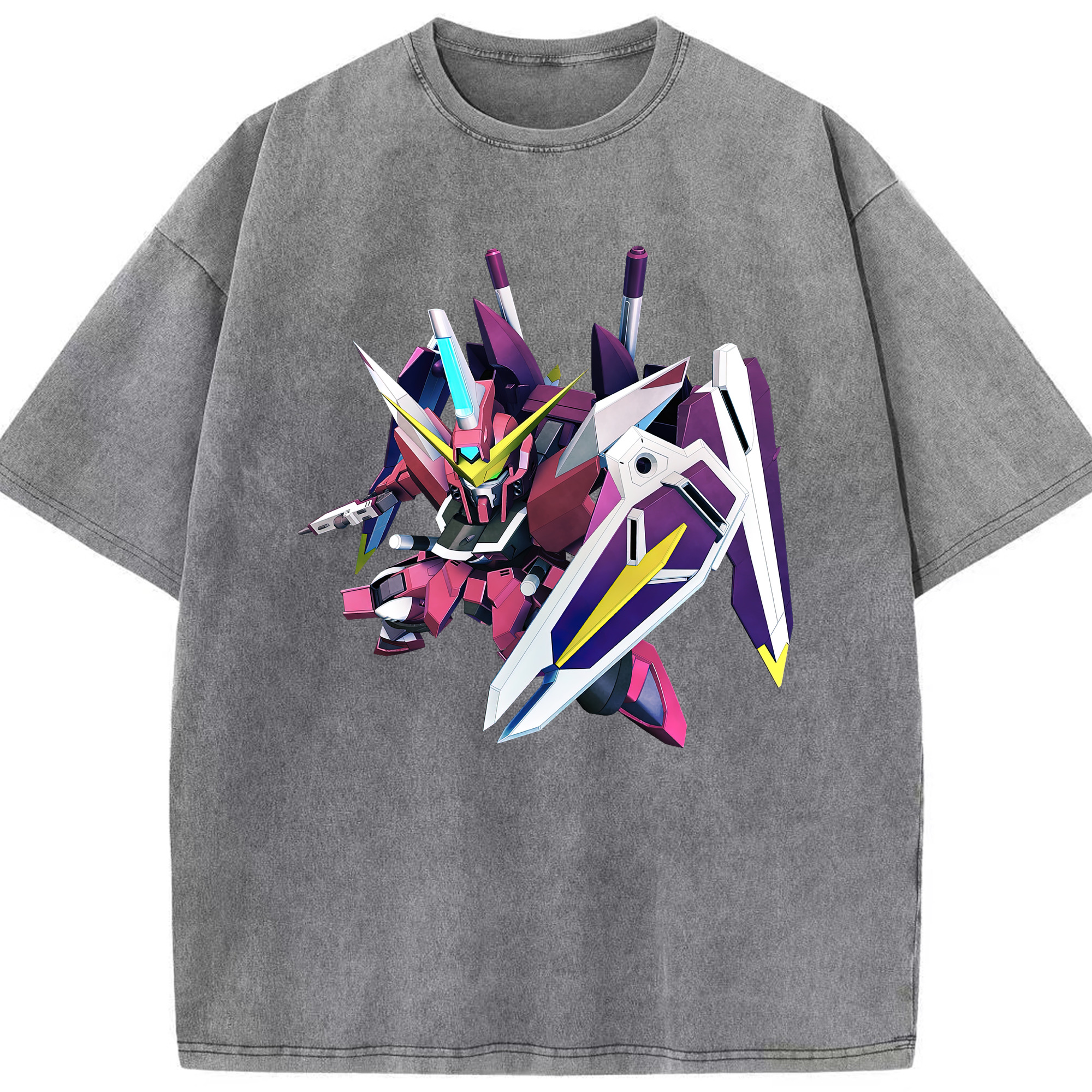 （画像用） 機動戦士ガンダム Mobile Suit Gundam 綿100% ヴィンテージ風 半袖Tシャツ（フロントプリント）