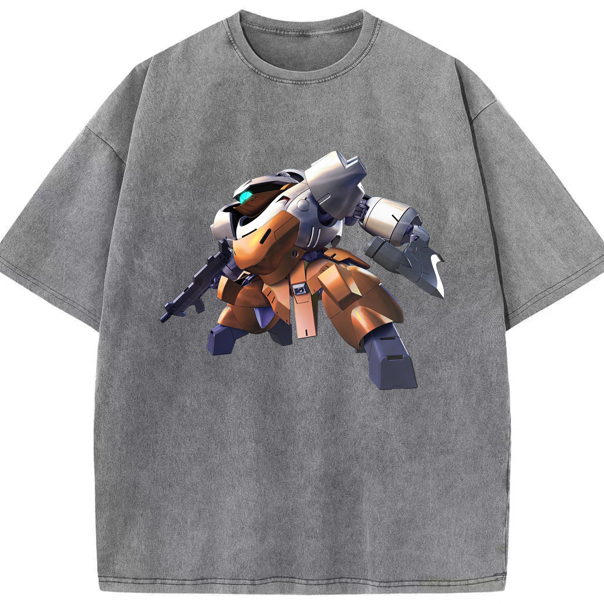 （画像用） 機動戦士ガンダム Mobile Suit Gundam 綿100% ヴィンテージ風 半袖Tシャツ（フロントプリント）