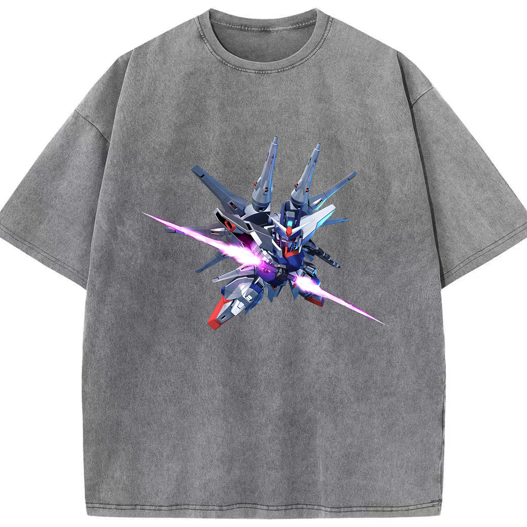 （画像用） 機動戦士ガンダム Mobile Suit Gundam 綿100% ヴィンテージ風 半袖Tシャツ（フロントプリント）