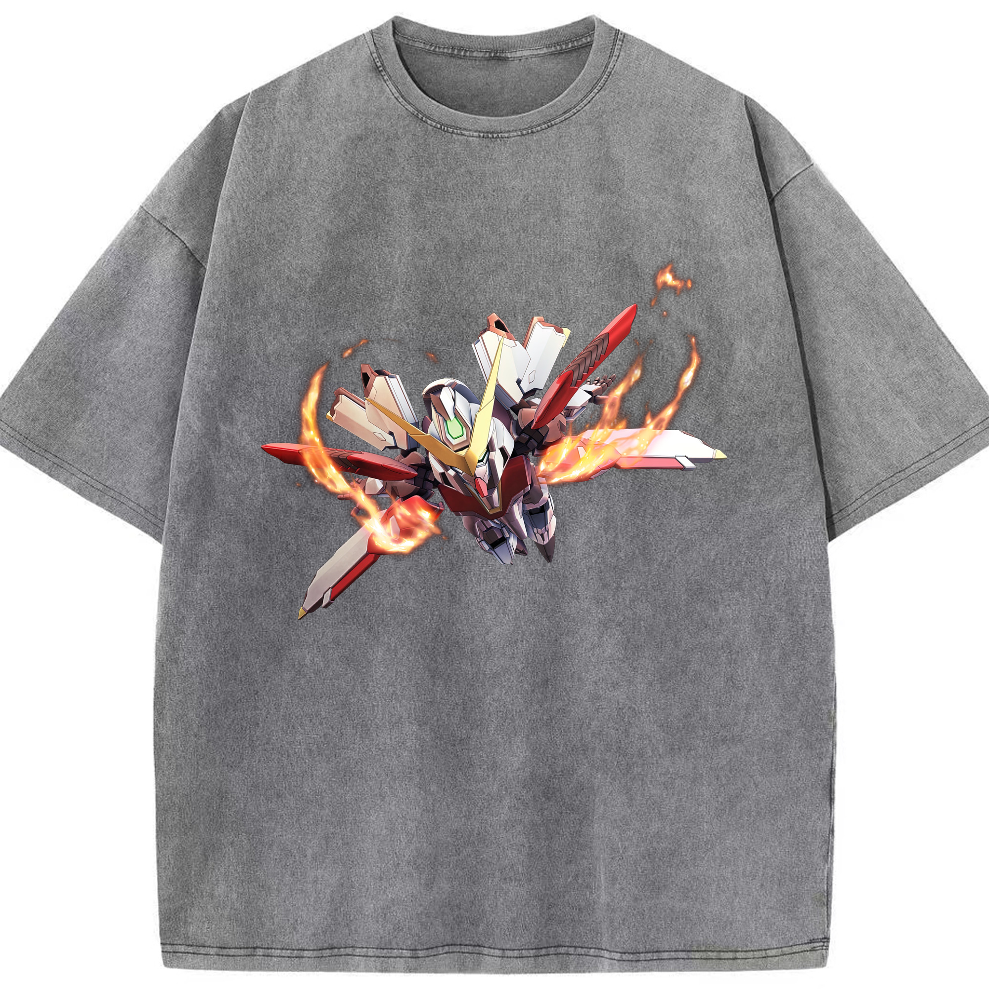 （画像用） 機動戦士ガンダム Mobile Suit Gundam 綿100% ヴィンテージ風 半袖Tシャツ（フロントプリント）