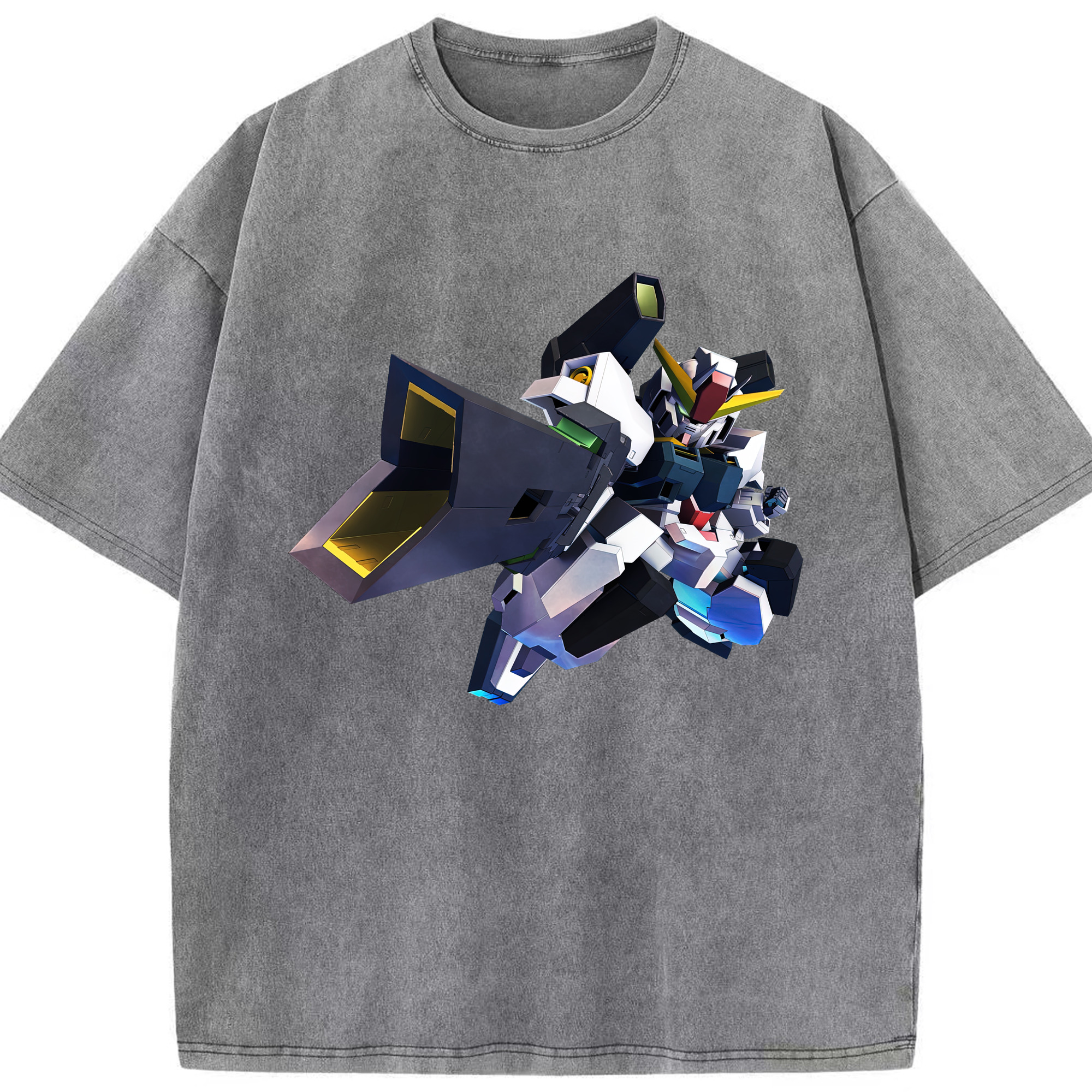 （画像用） 機動戦士ガンダム Mobile Suit Gundam 綿100% ヴィンテージ風 半袖Tシャツ（フロントプリント）