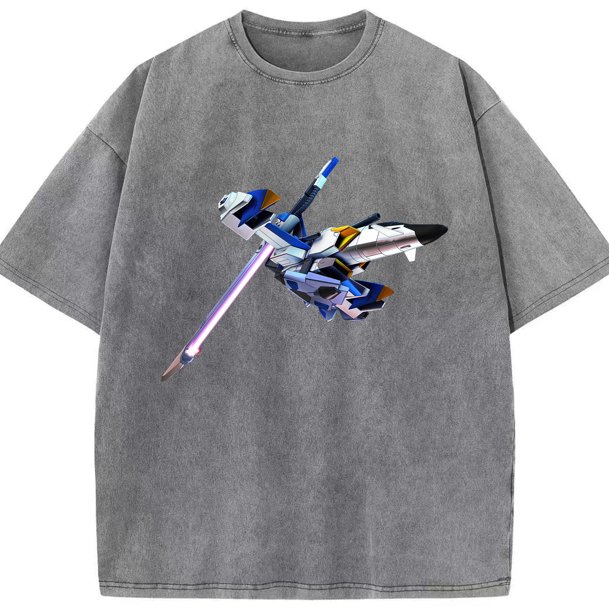 （画像用） 機動戦士ガンダム Mobile Suit Gundam 綿100% ヴィンテージ風 半袖Tシャツ（フロントプリント）