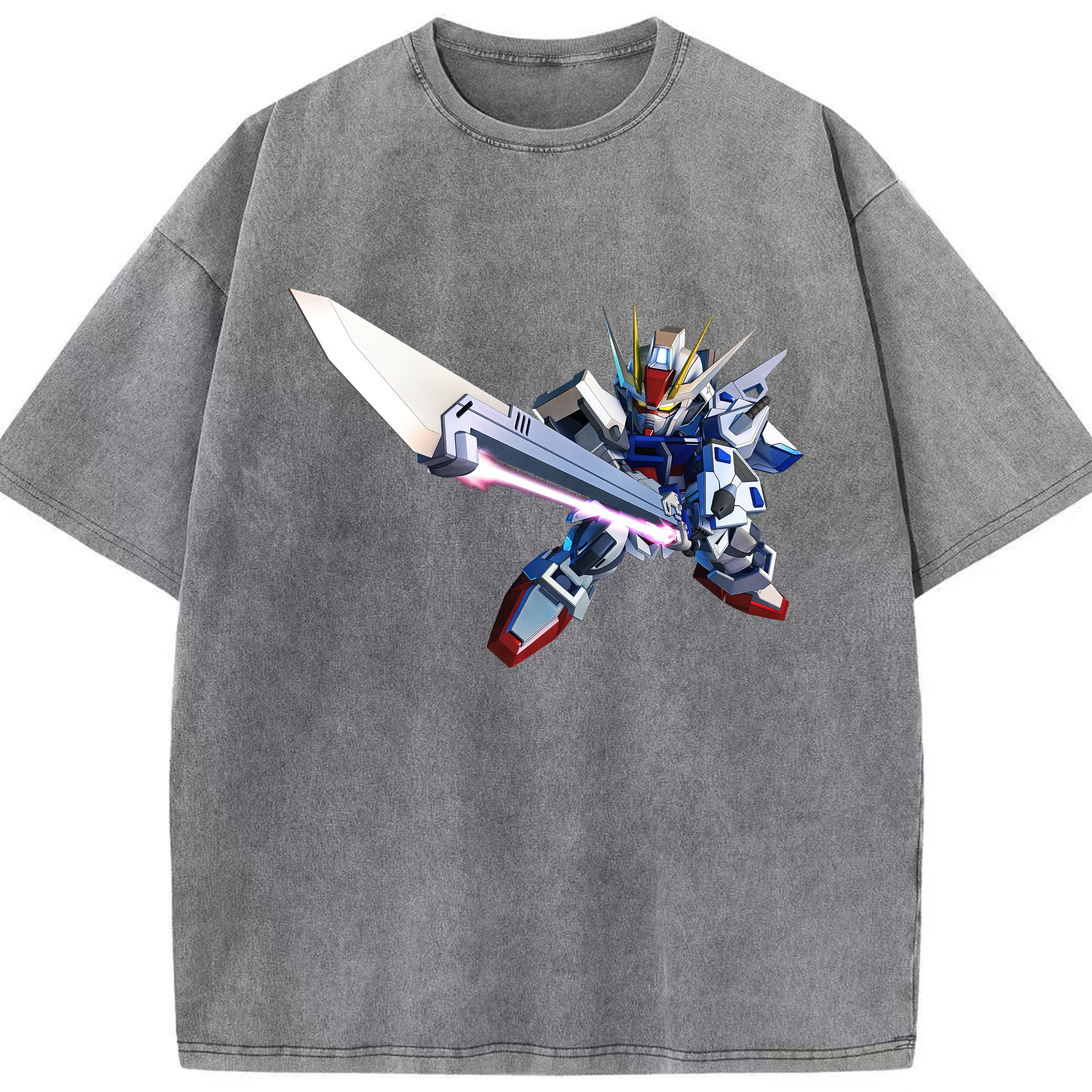 （画像用） 機動戦士ガンダム Mobile Suit Gundam 綿100% ヴィンテージ風 半袖Tシャツ（フロントプリント）