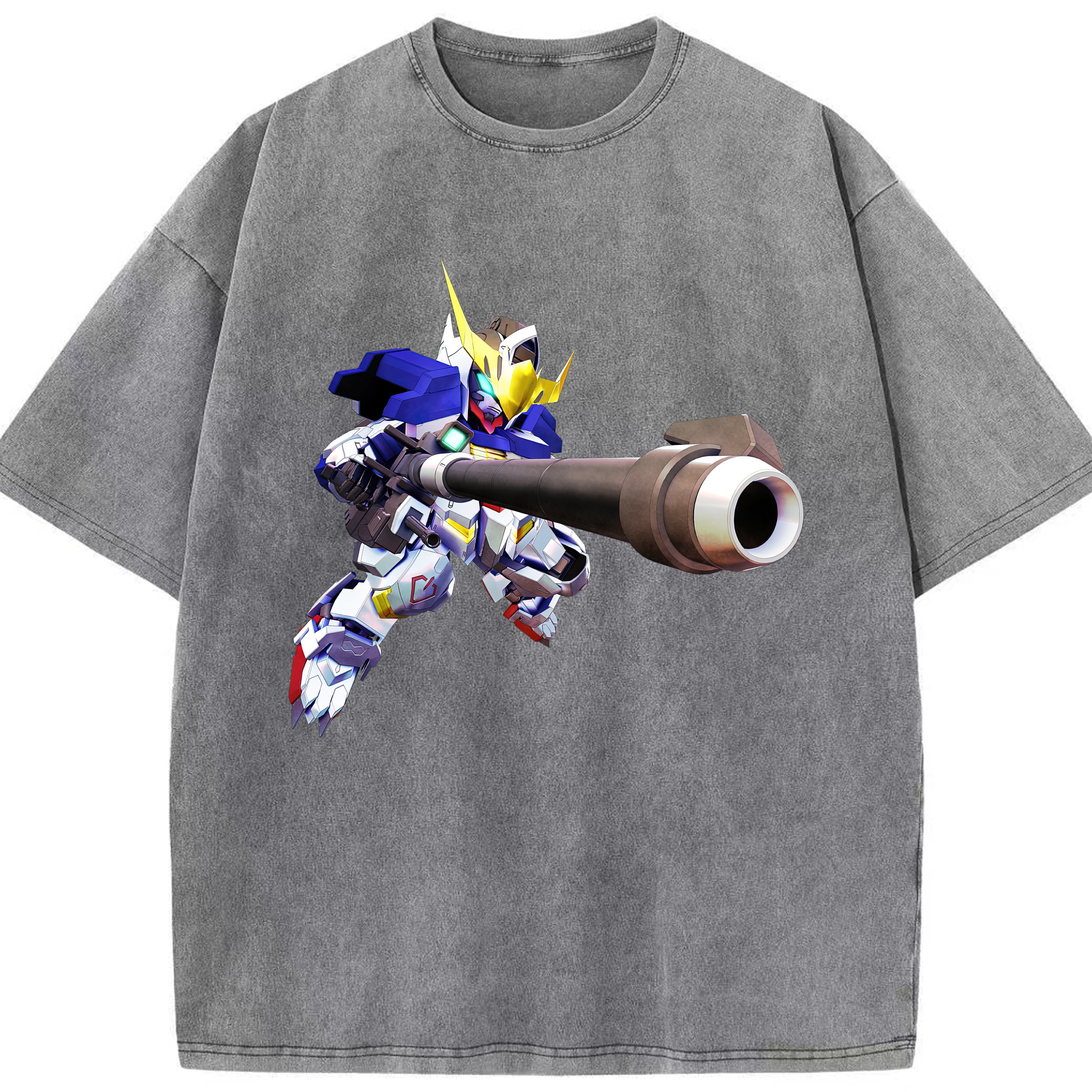 （画像用） 機動戦士ガンダム Mobile Suit Gundam 綿100% ヴィンテージ風 半袖Tシャツ（フロントプリント）