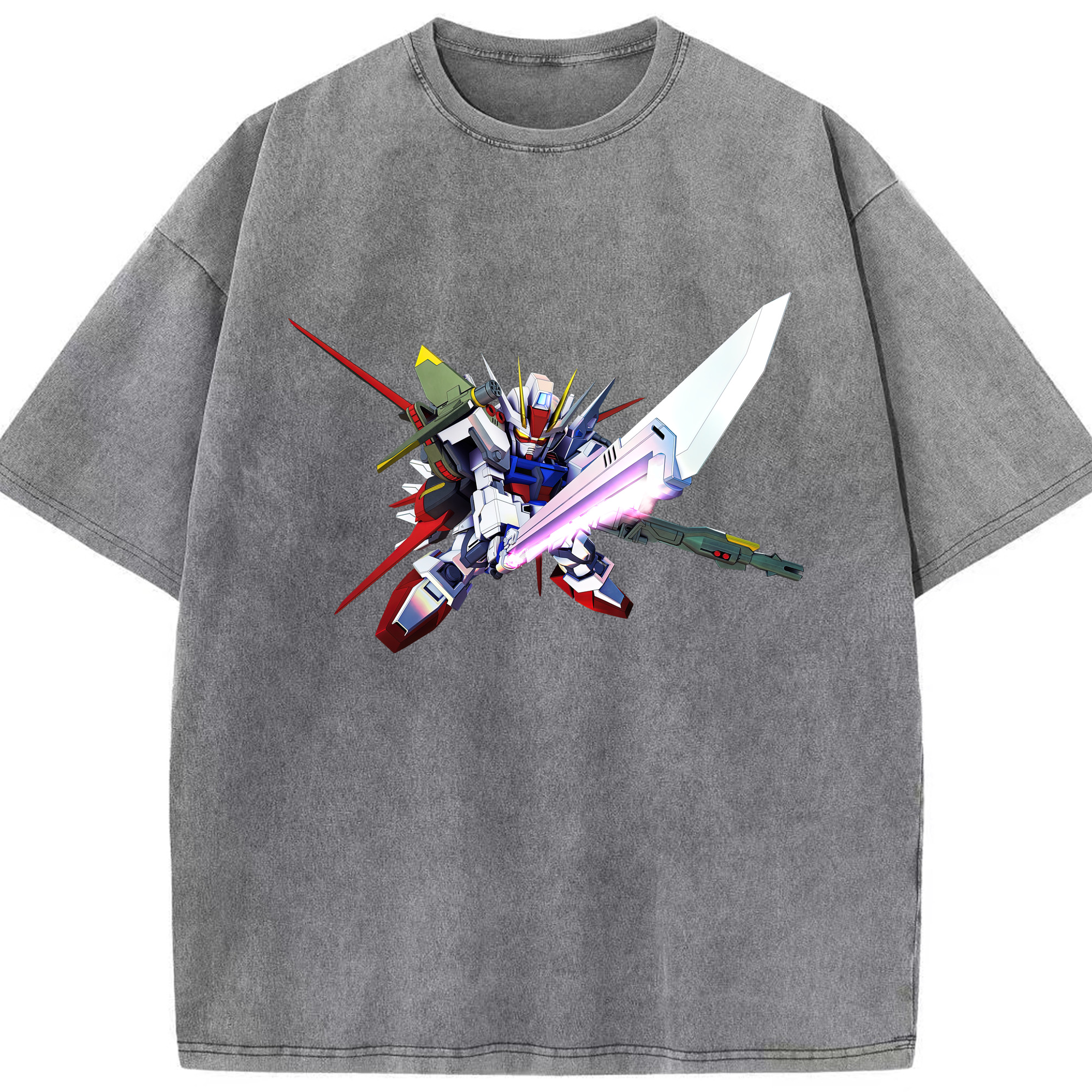 （画像用） 機動戦士ガンダム Mobile Suit Gundam 綿100% ヴィンテージ風 半袖Tシャツ（フロントプリント）