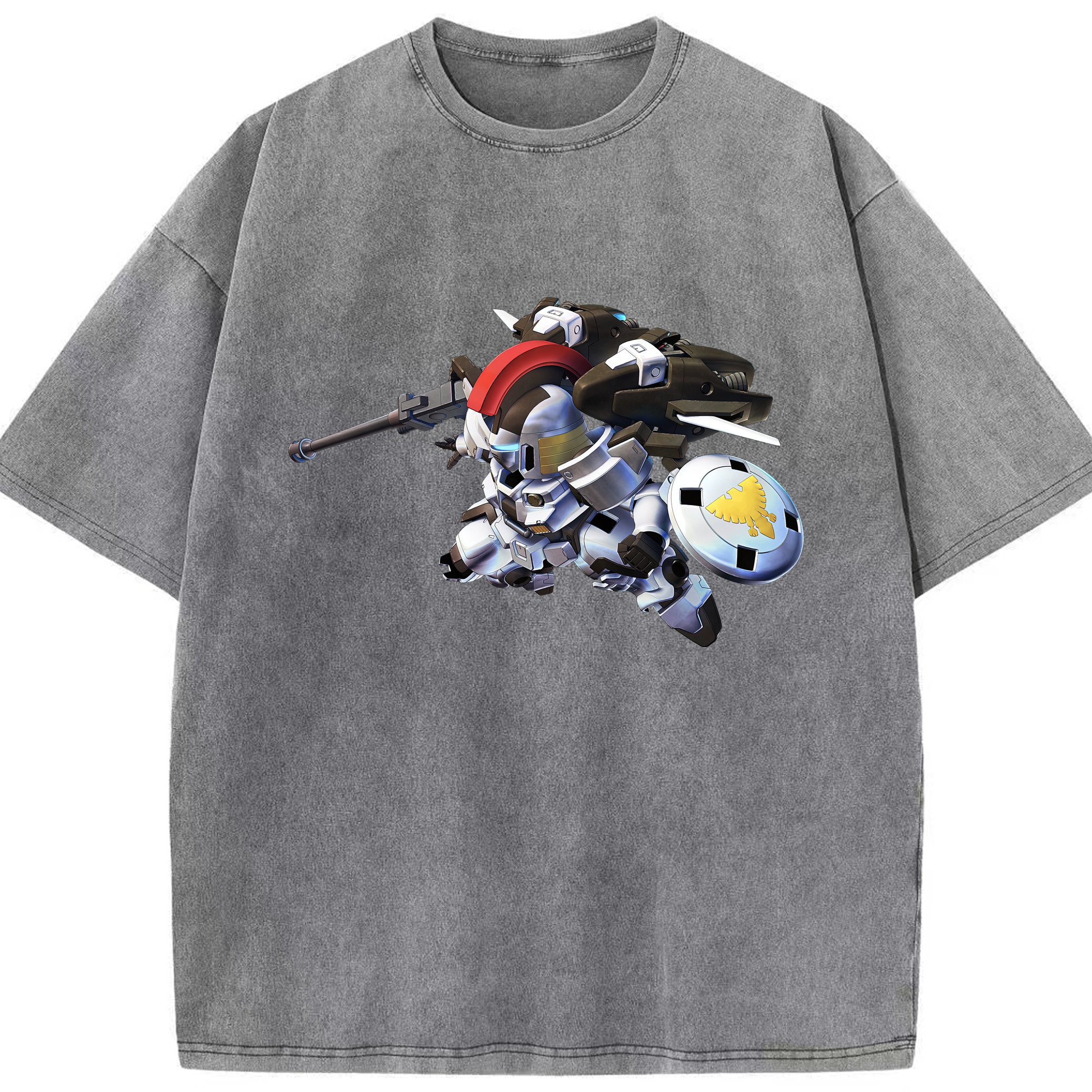 （画像用） 機動戦士ガンダム Mobile Suit Gundam 綿100% ヴィンテージ風 半袖Tシャツ（フロントプリント）