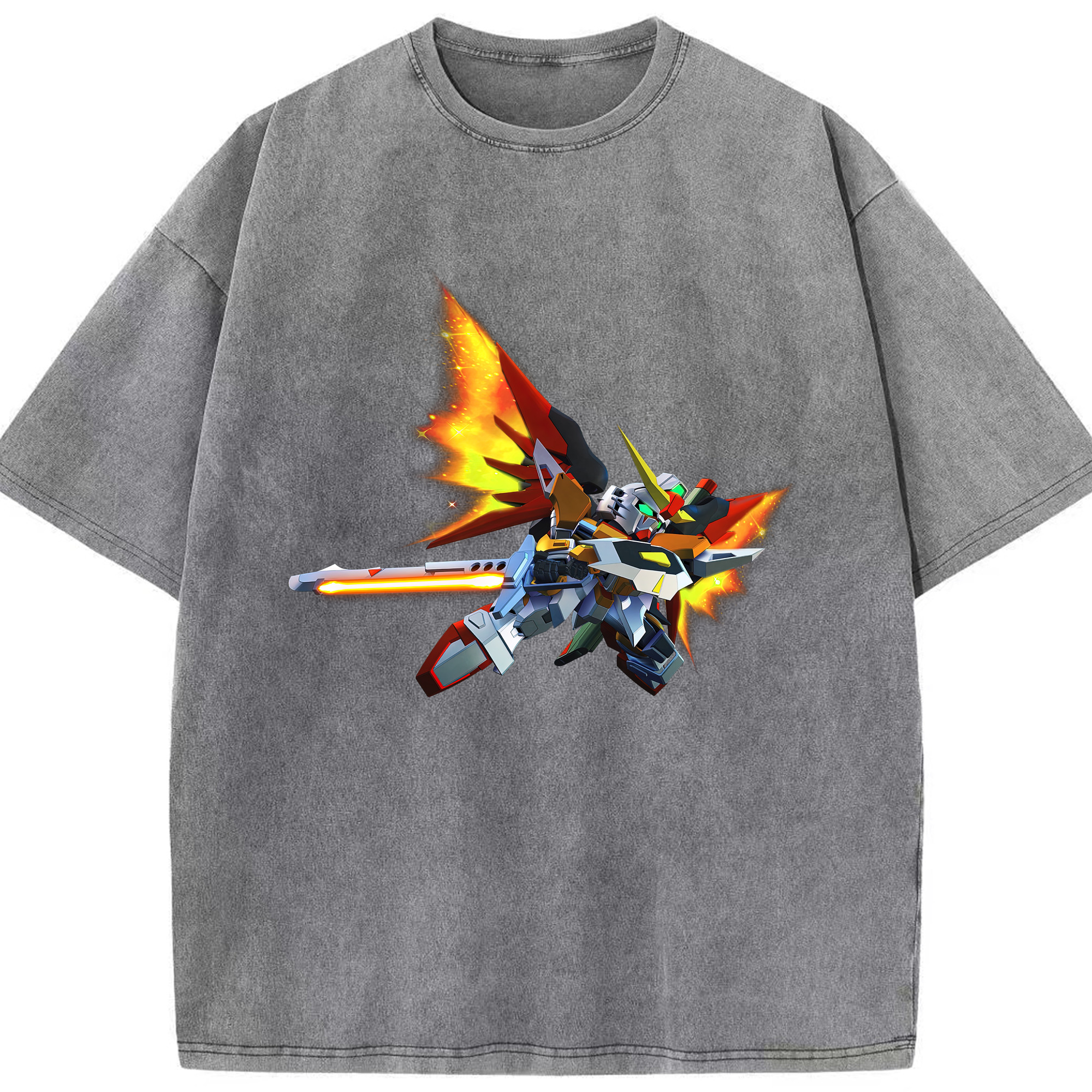 （画像用） 機動戦士ガンダム Mobile Suit Gundam 綿100% ヴィンテージ風 半袖Tシャツ（フロントプリント）
