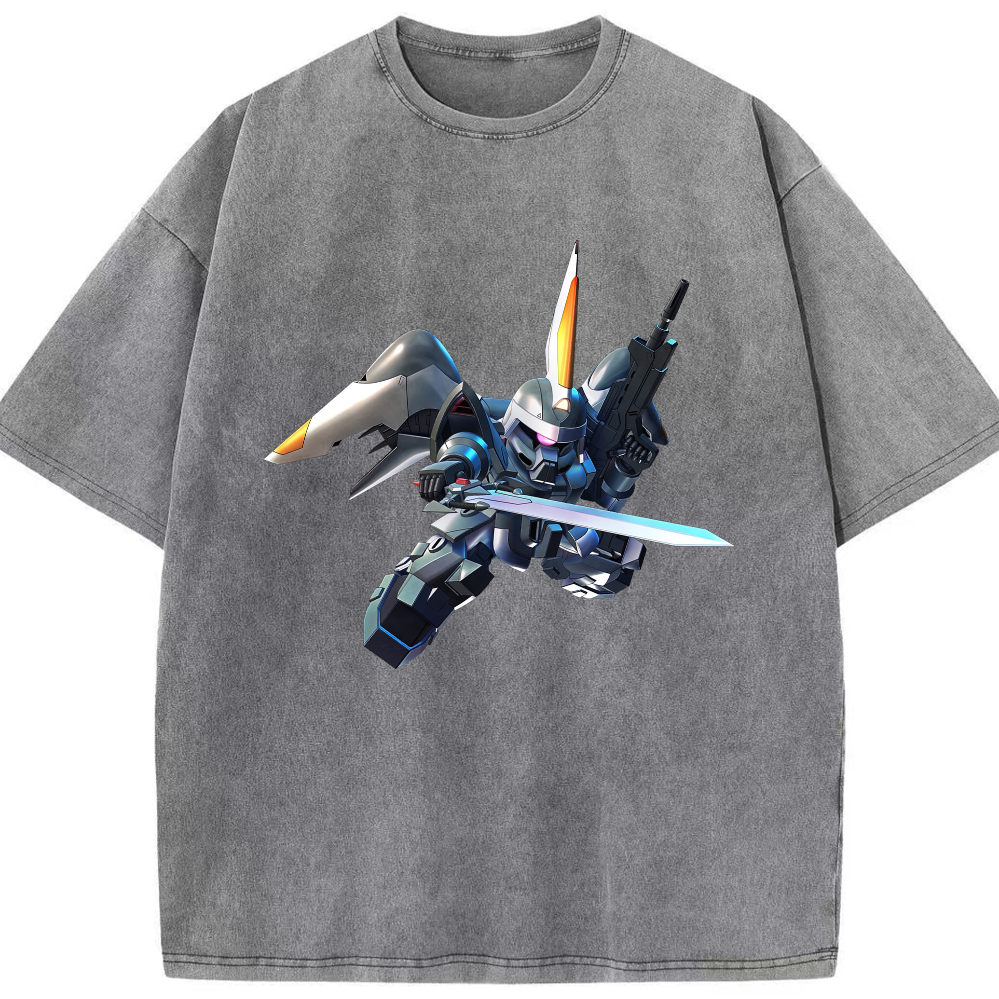 （画像用） 機動戦士ガンダム Mobile Suit Gundam 綿100% ヴィンテージ風 半袖Tシャツ（フロントプリント）