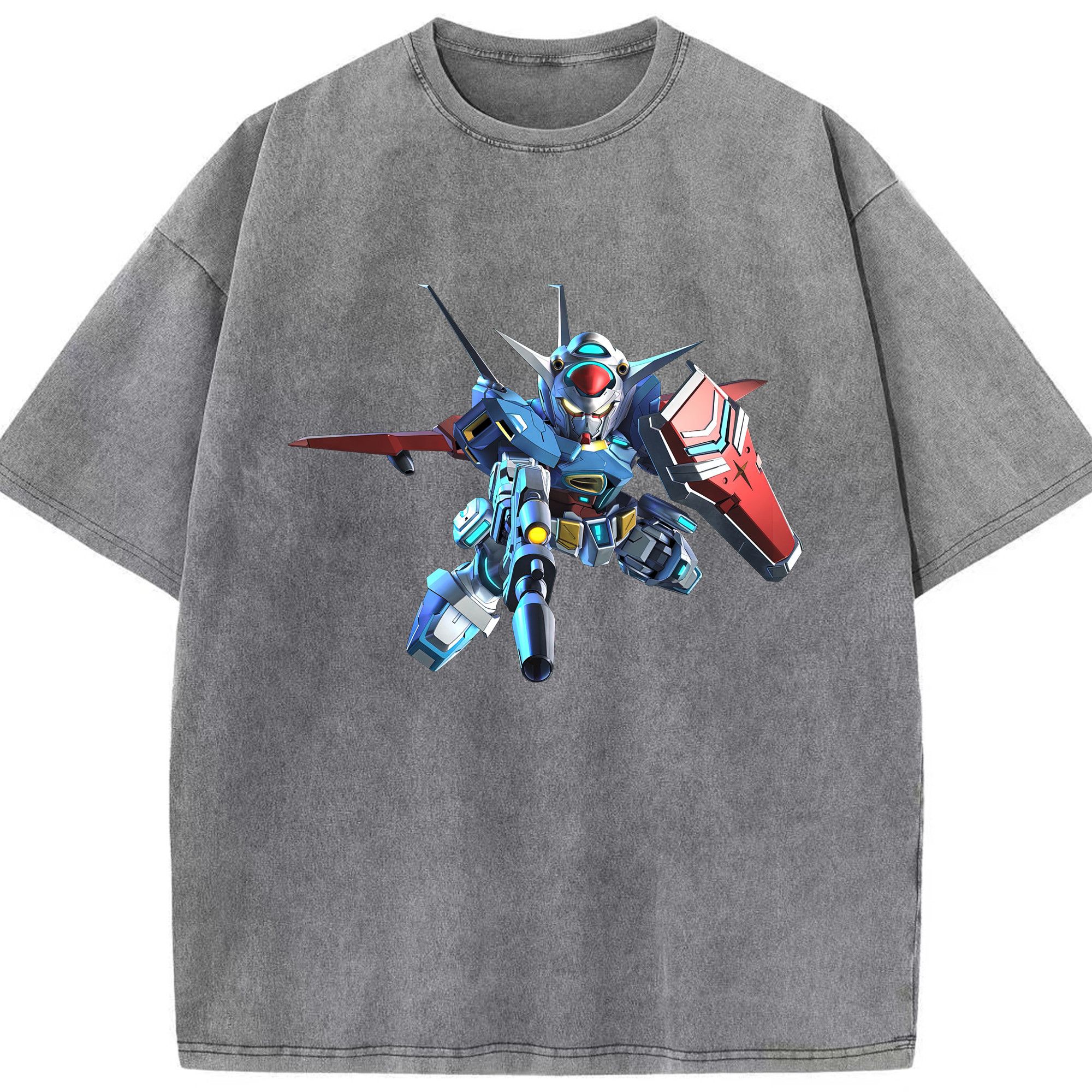 （画像用） 機動戦士ガンダム Mobile Suit Gundam 綿100% ヴィンテージ風 半袖Tシャツ（フロントプリント）